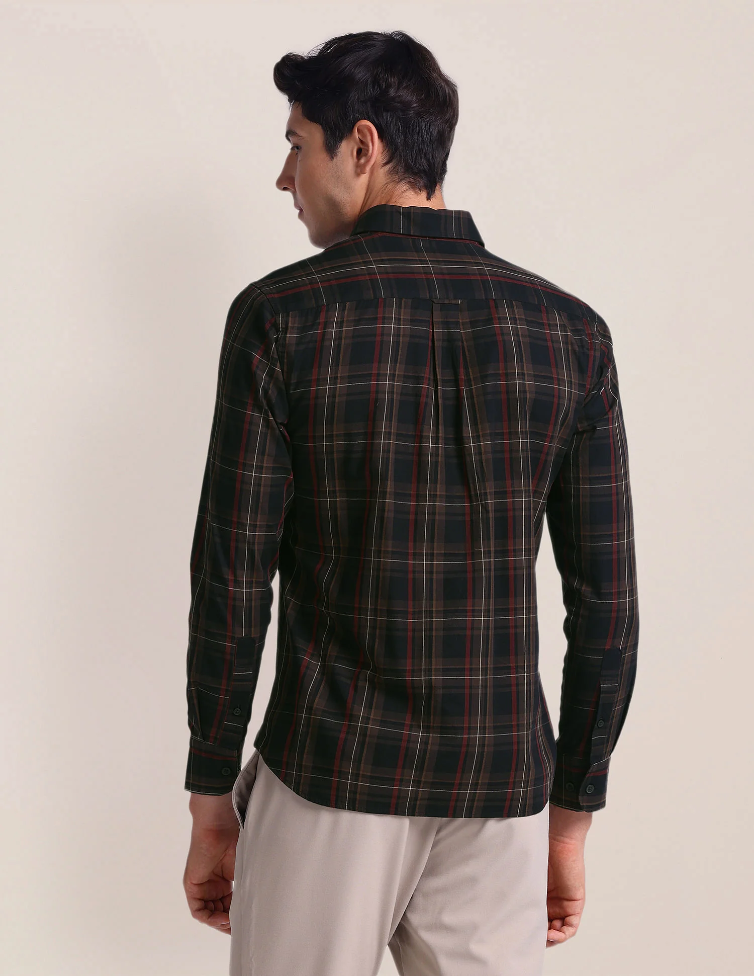Tartan Check Tailored Fit Shirt - Image 5