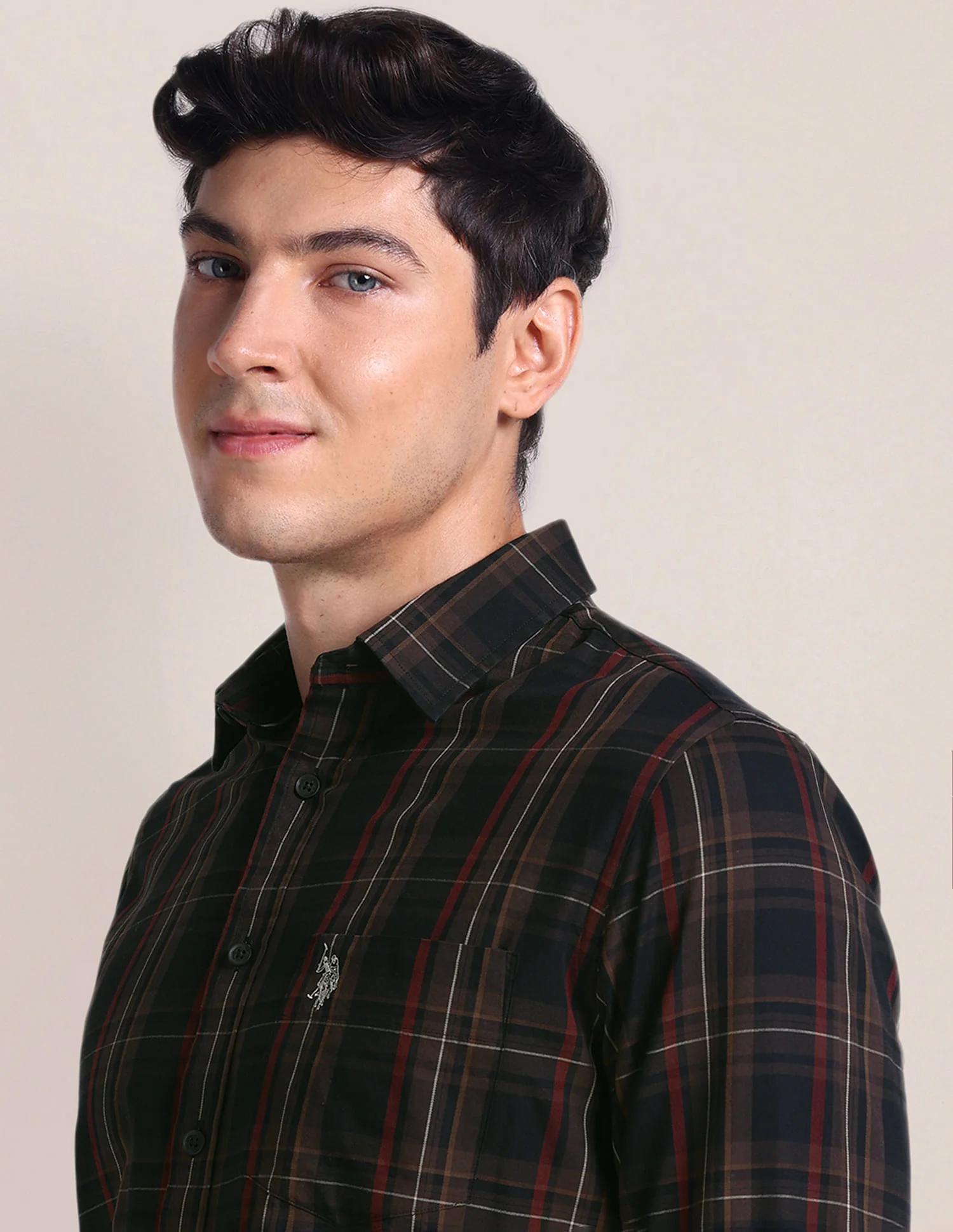 Tartan Check Tailored Fit Shirt - Image 7