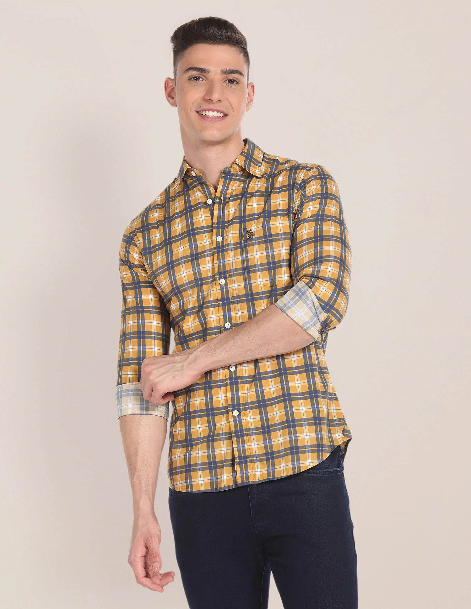 Tartan Check Tailored Regular Fit Shirt