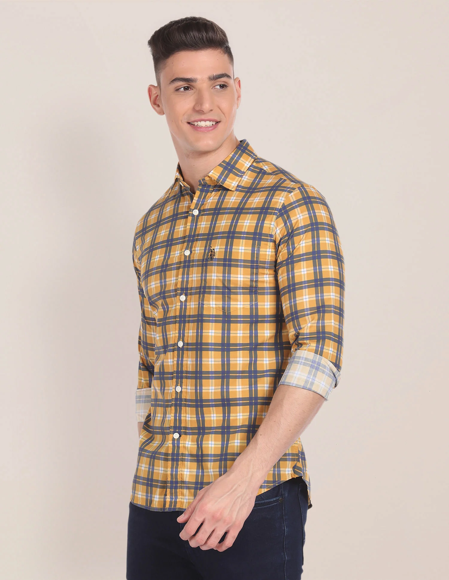 Tartan Check Tailored Regular Fit Shirt - Image 4