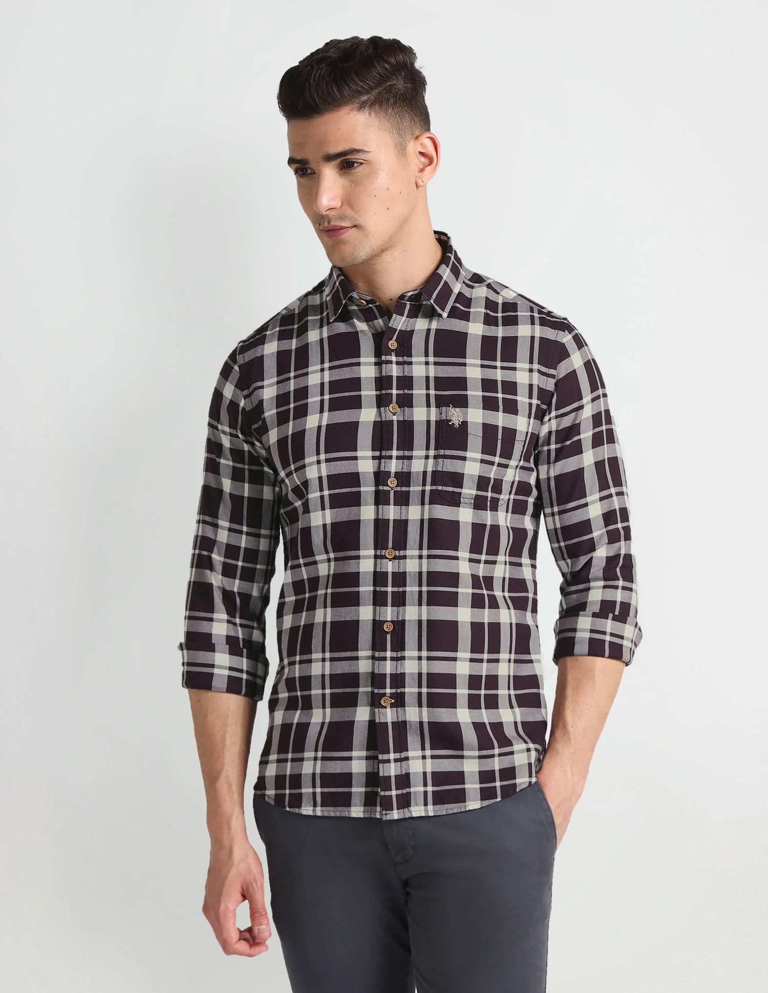 Tartan Check Twill Shirt