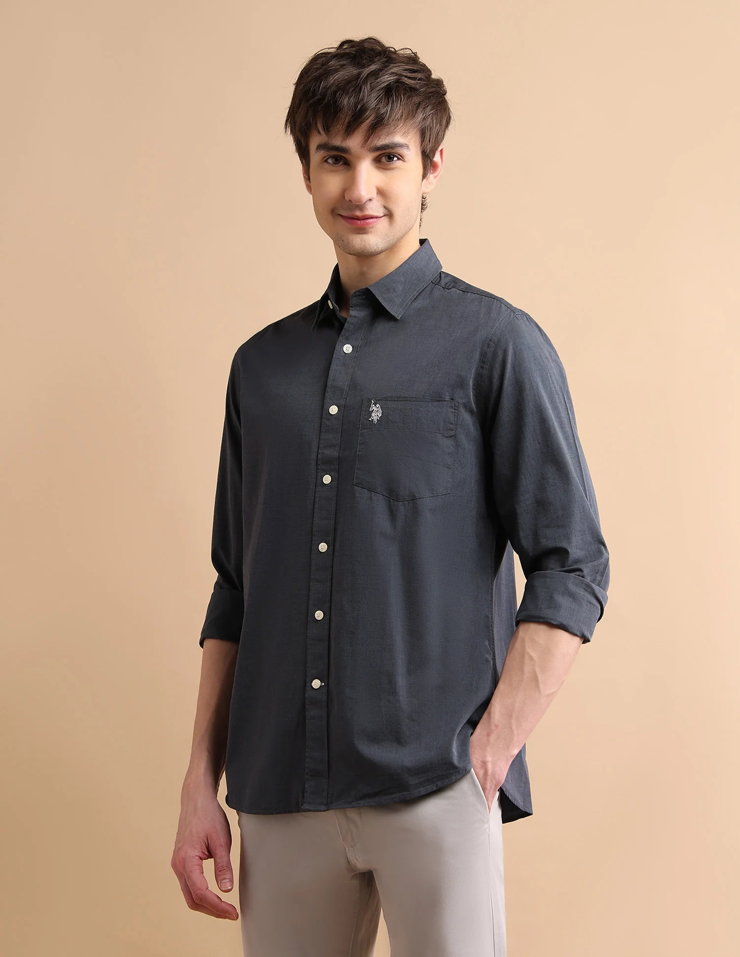 Textured Cotton Shirt - Image 4
