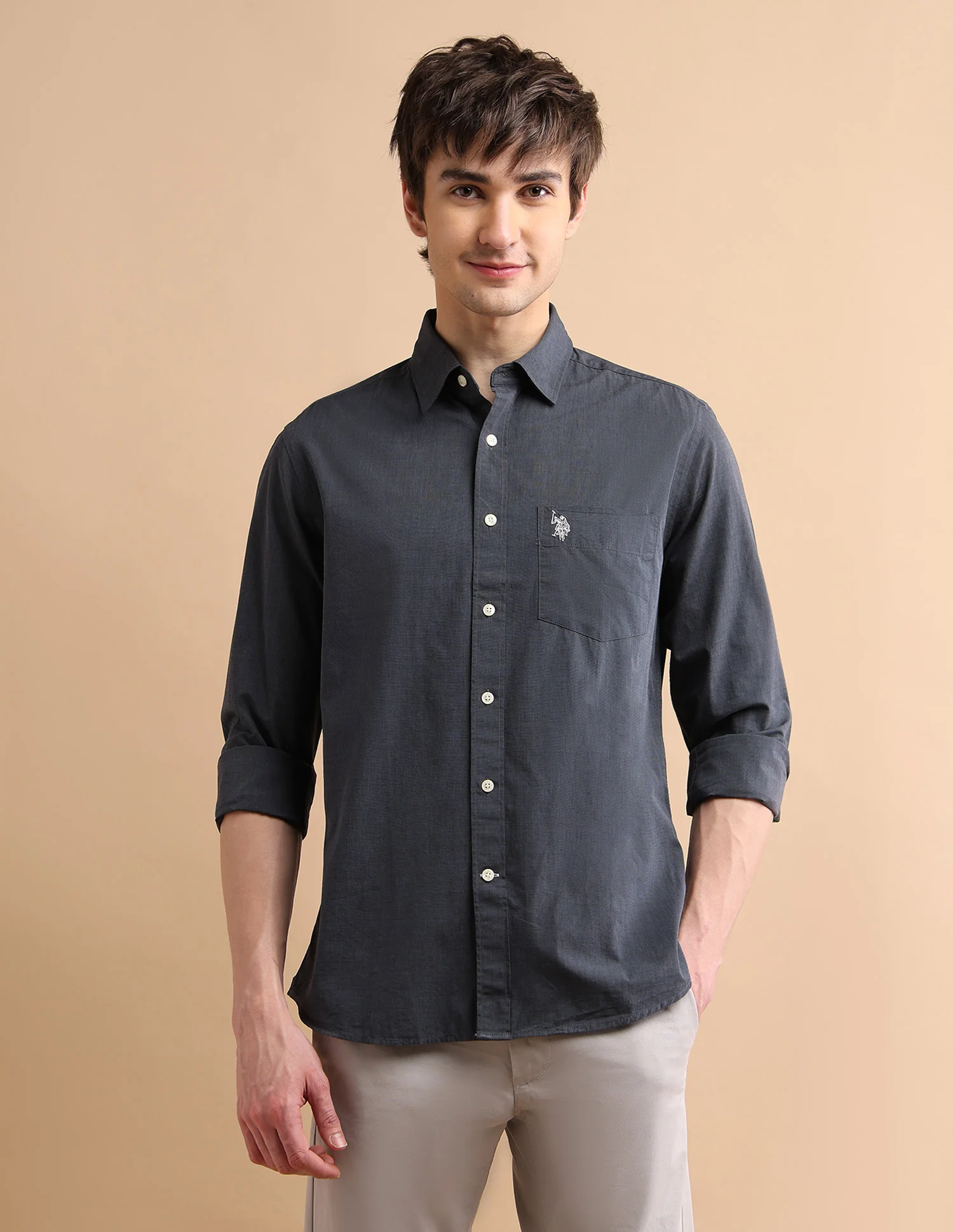 Textured Cotton Shirt - Image 6