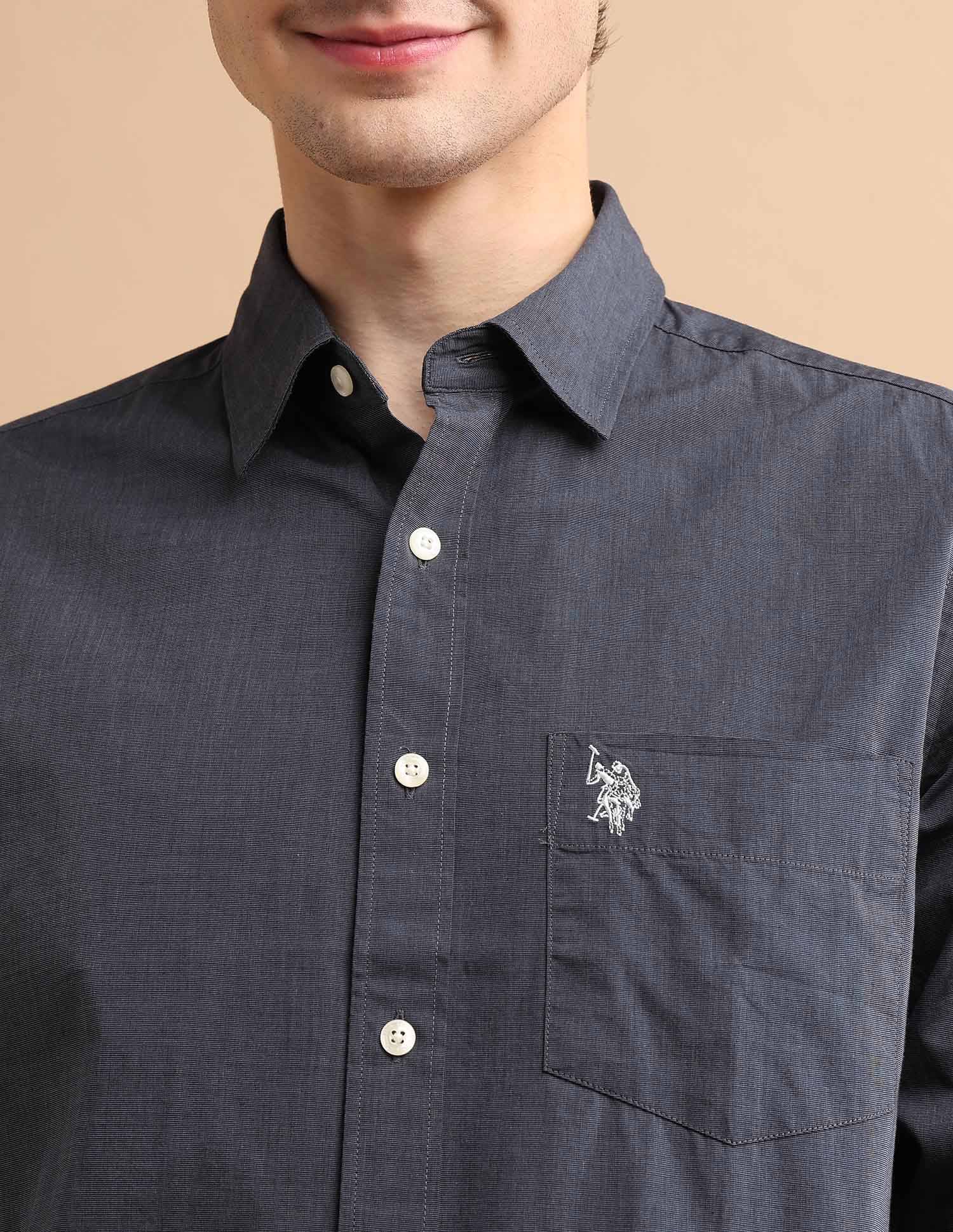 Textured Cotton Shirt - Image 7