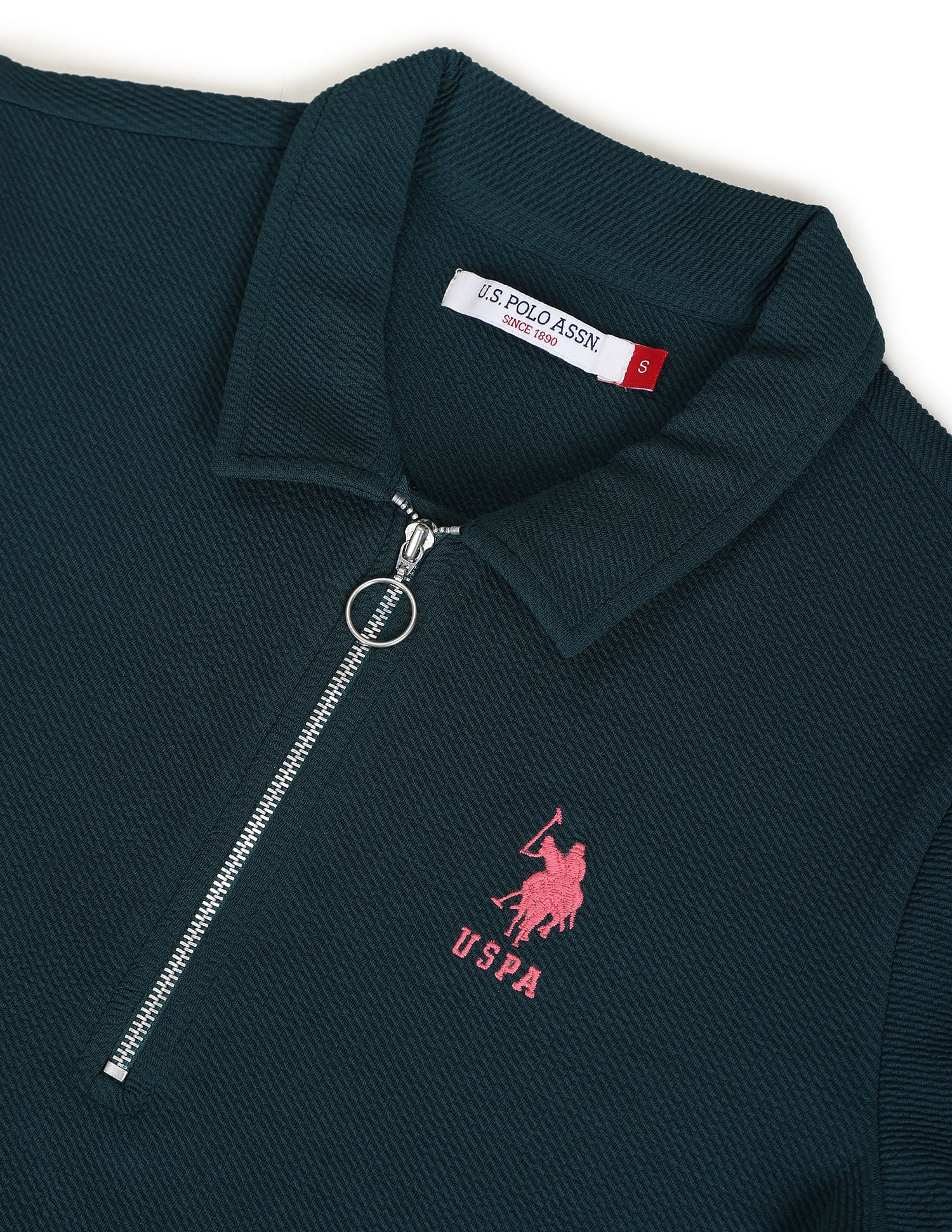 Textured Slim Fit Polo Shirt - Image 2
