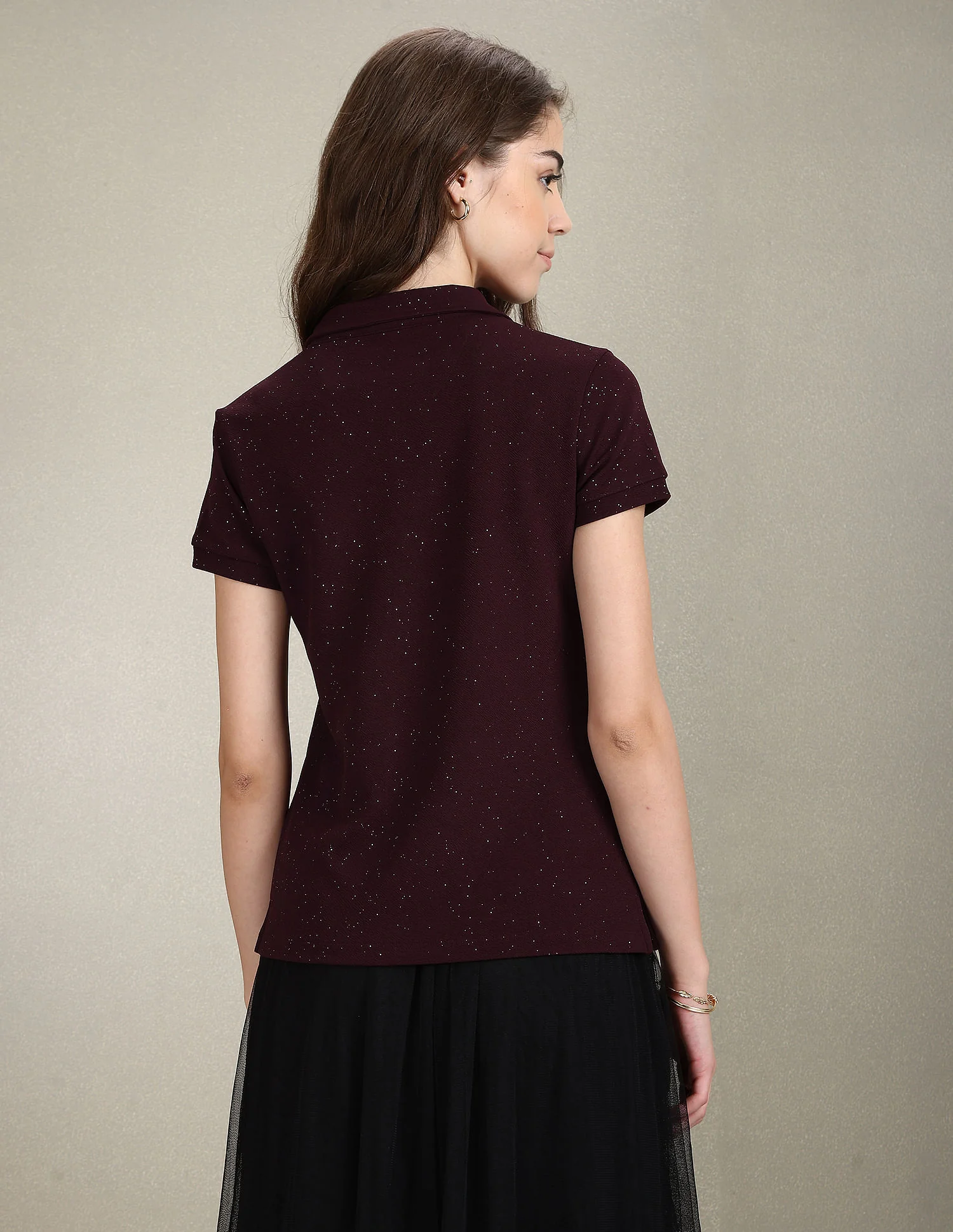 Textured Slim Polo Shirt - Image 5