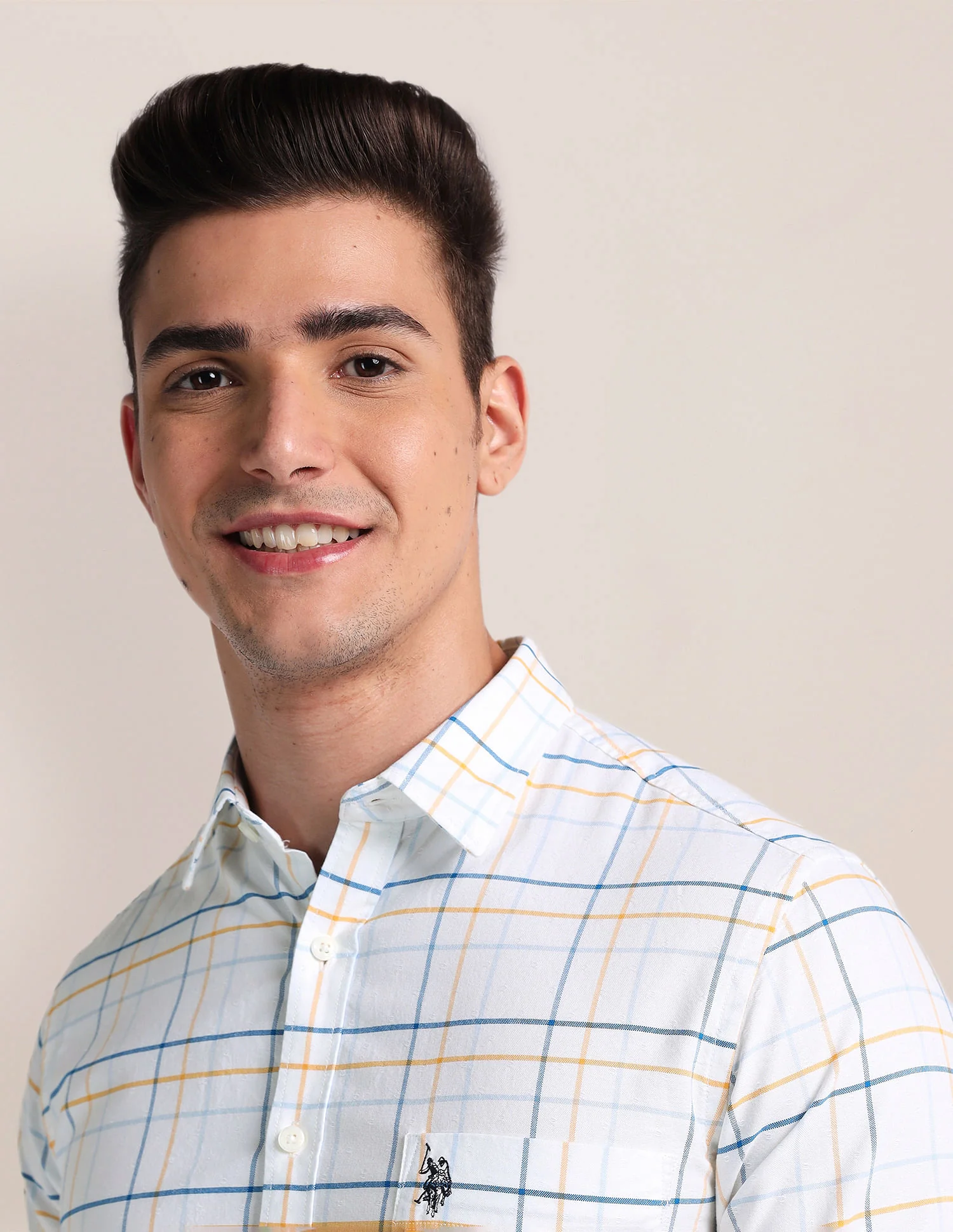 Textured Tartan Oxford Shirt - Image 7