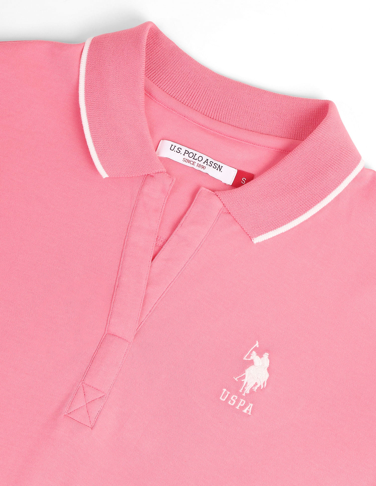 Tipped Collar Solid Polo Shirt - Image 2