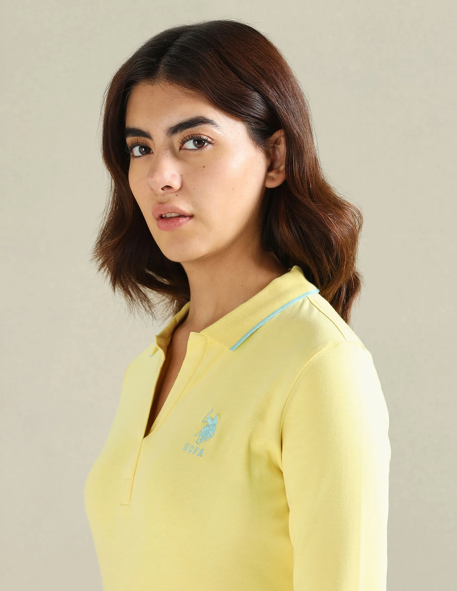 Tipped Collar Solid Polo Shirt - Image 7