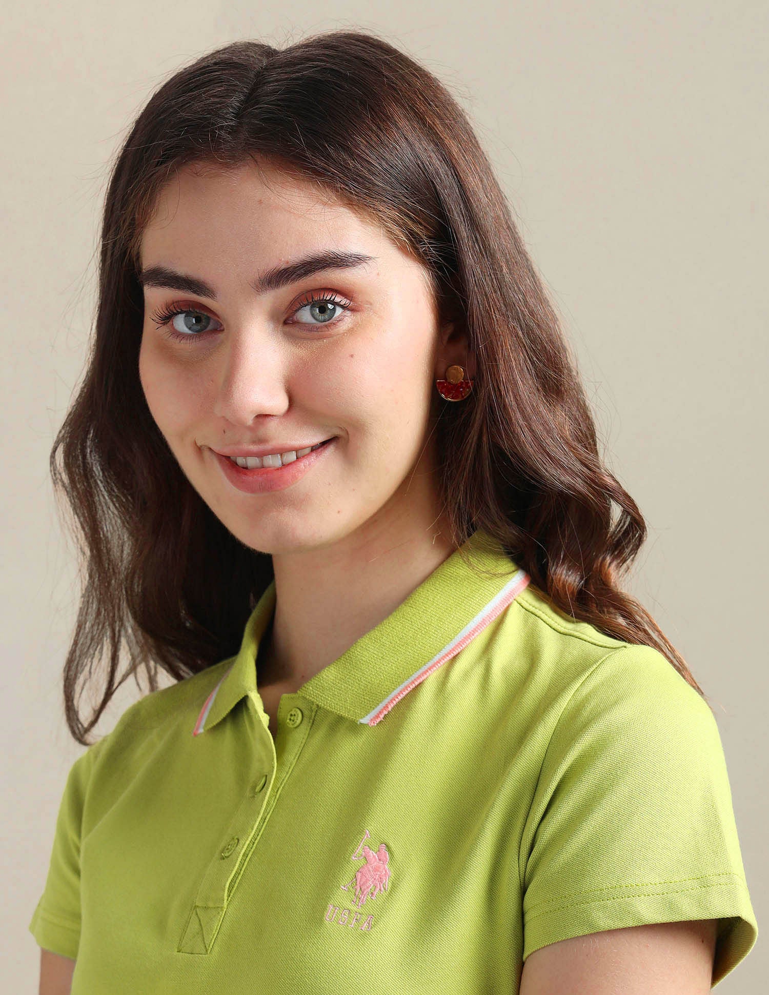 Tipped Collar Cotton Polo Shirt - Image 7