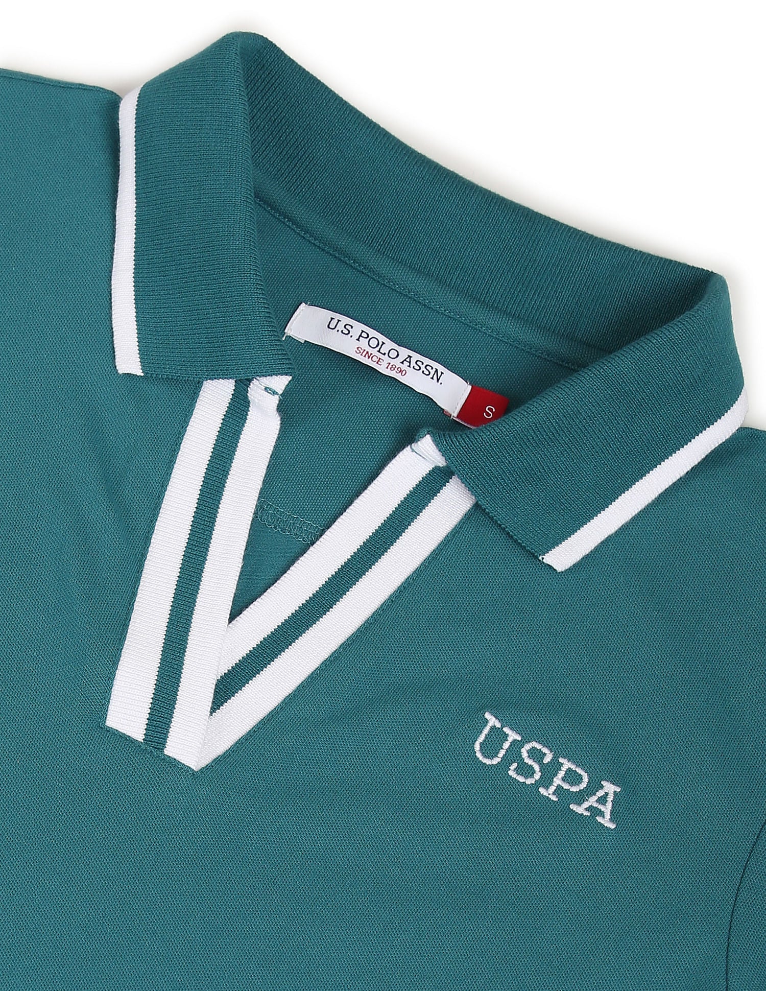 Tipped Collar Pique Polo Shirt - Image 2