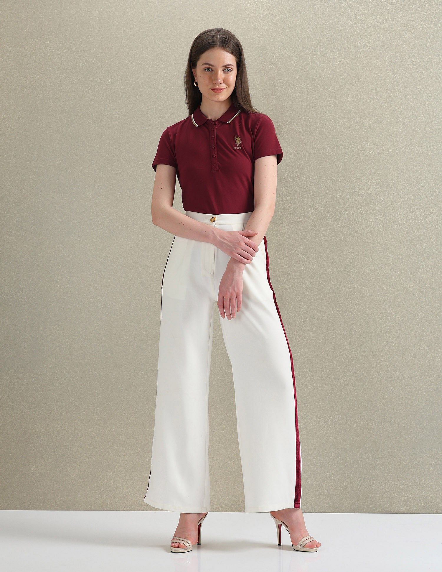 Tipped Collar Pique Polo Shirt - Image 3