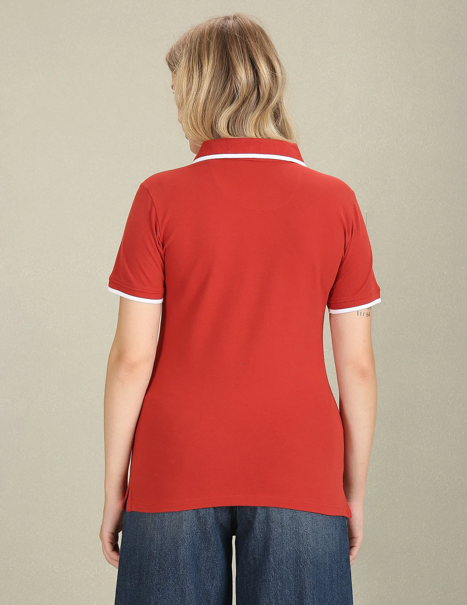 Tipped Collar Pique Polo Shirt - Image 5