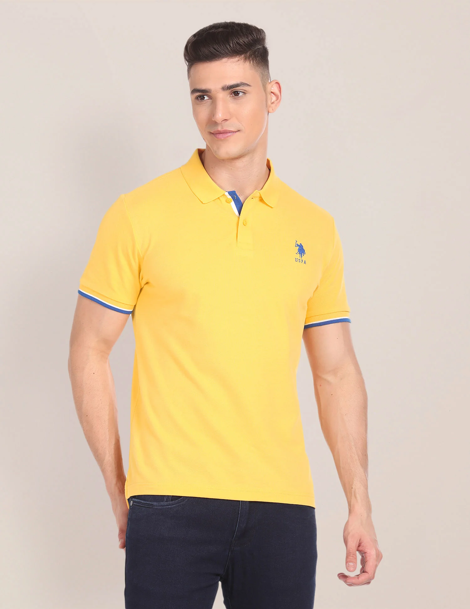 Tipped Collar Slim Fit Polo Shirt - Image 6