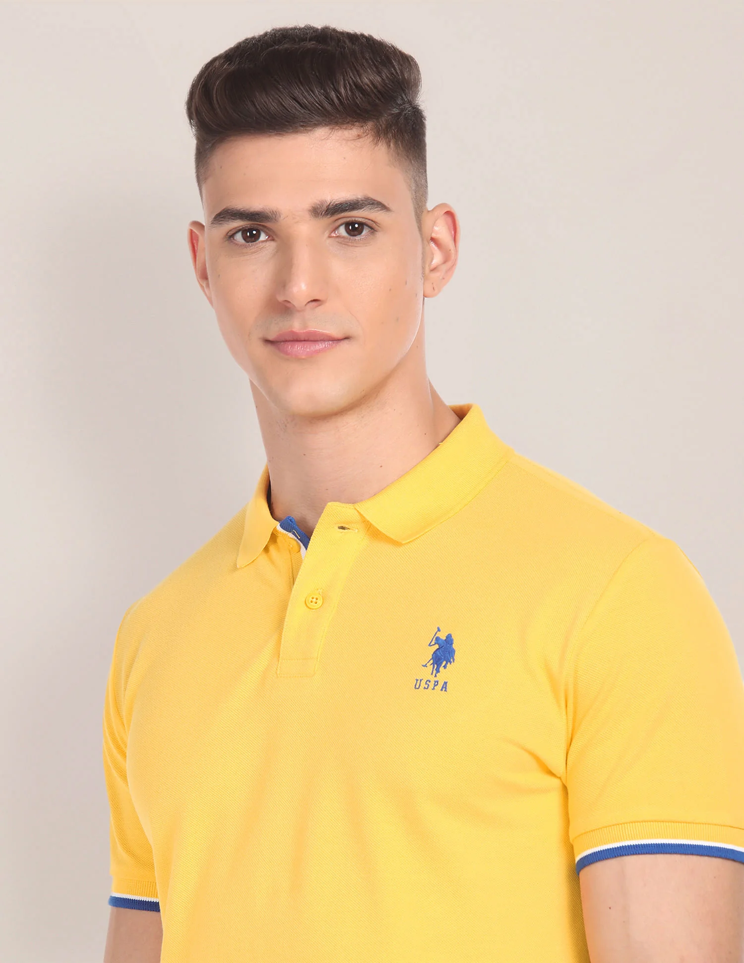 Tipped Collar Slim Fit Polo Shirt - Image 7