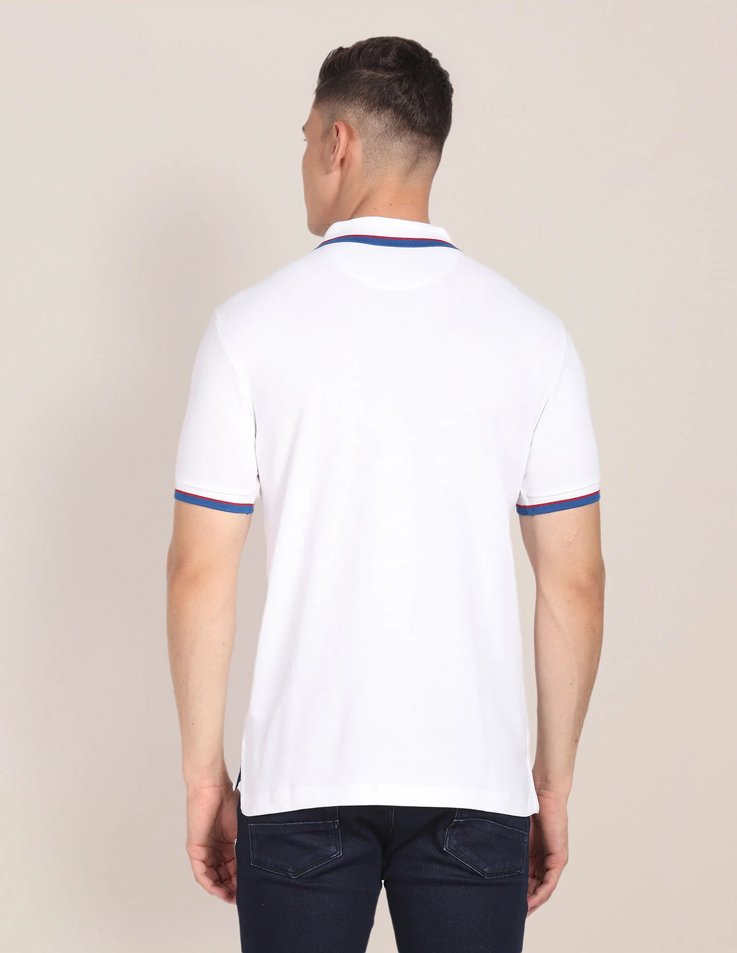 Tipped Collar Slim Fit Polo Shirt - Image 5