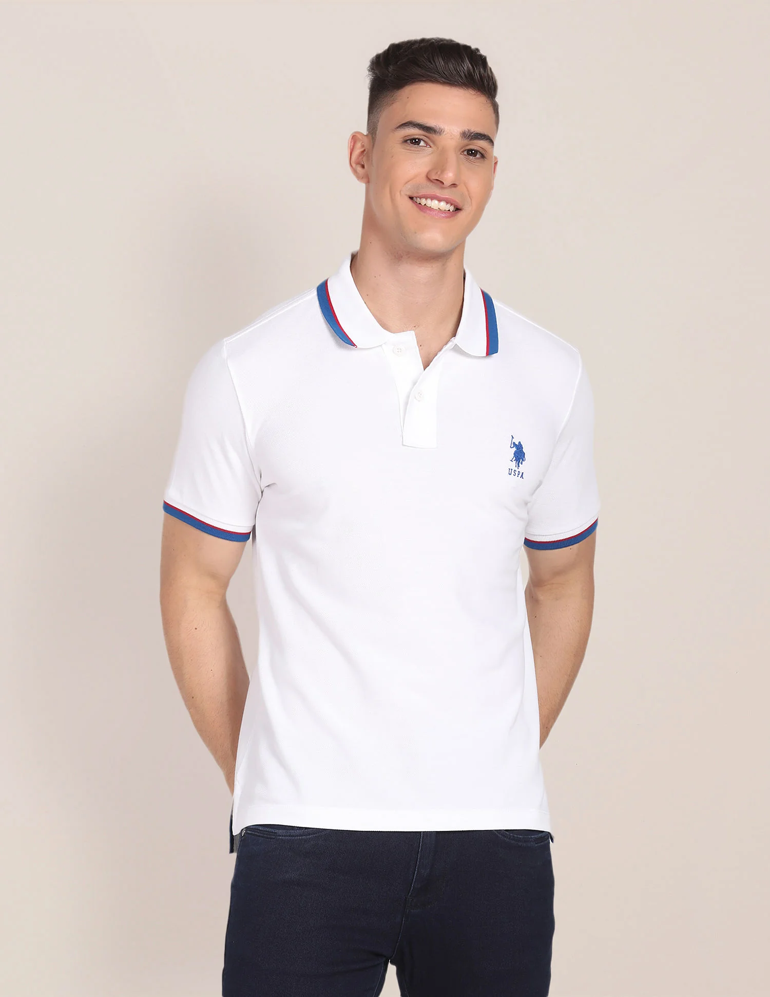 Tipped Collar Slim Fit Polo Shirt - Image 6