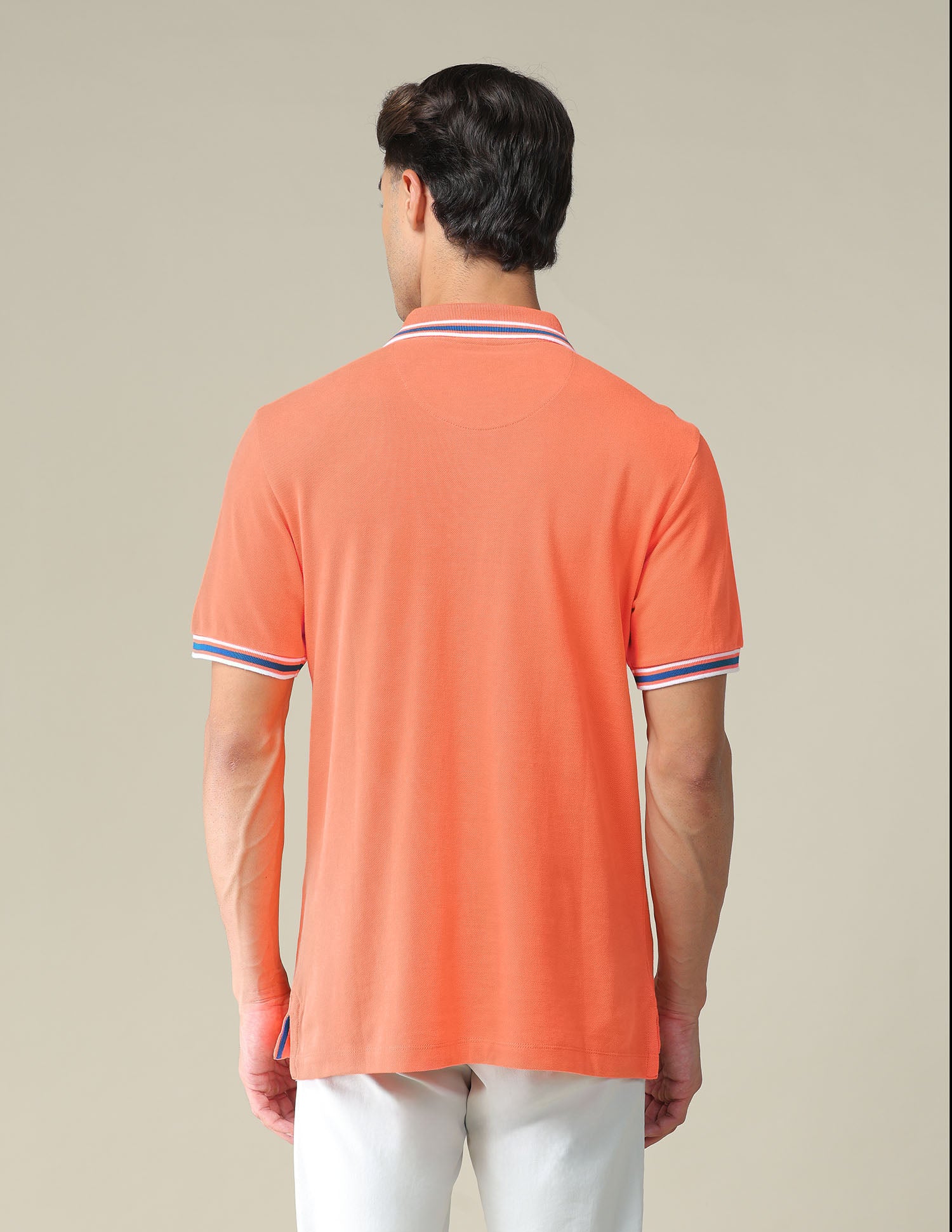 Tipped Collar Slim Fit Polo Shirt - Image 5