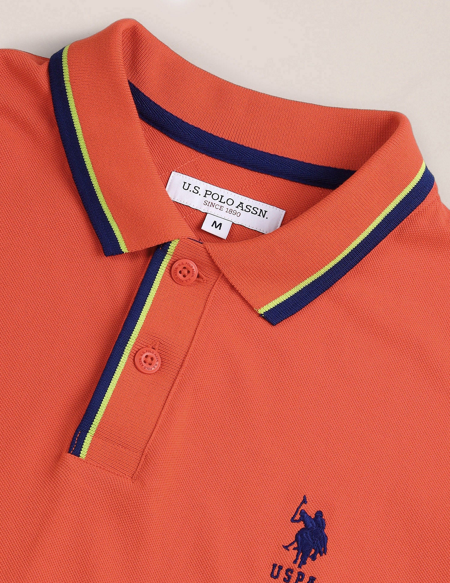 Tipped Collar Slim Polo Shirt - Image 2