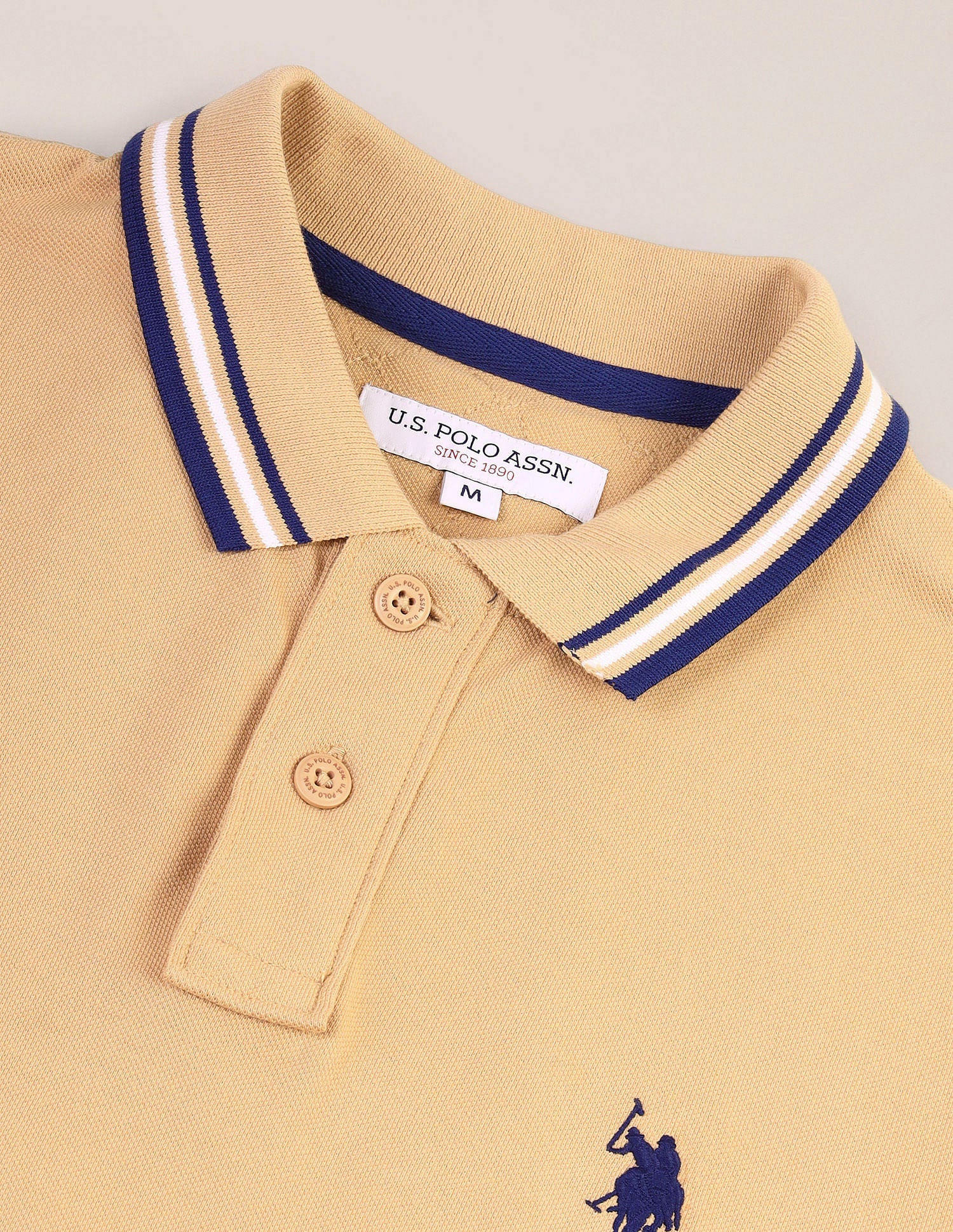 Tipped Collar Slim Polo Shirt - Image 2