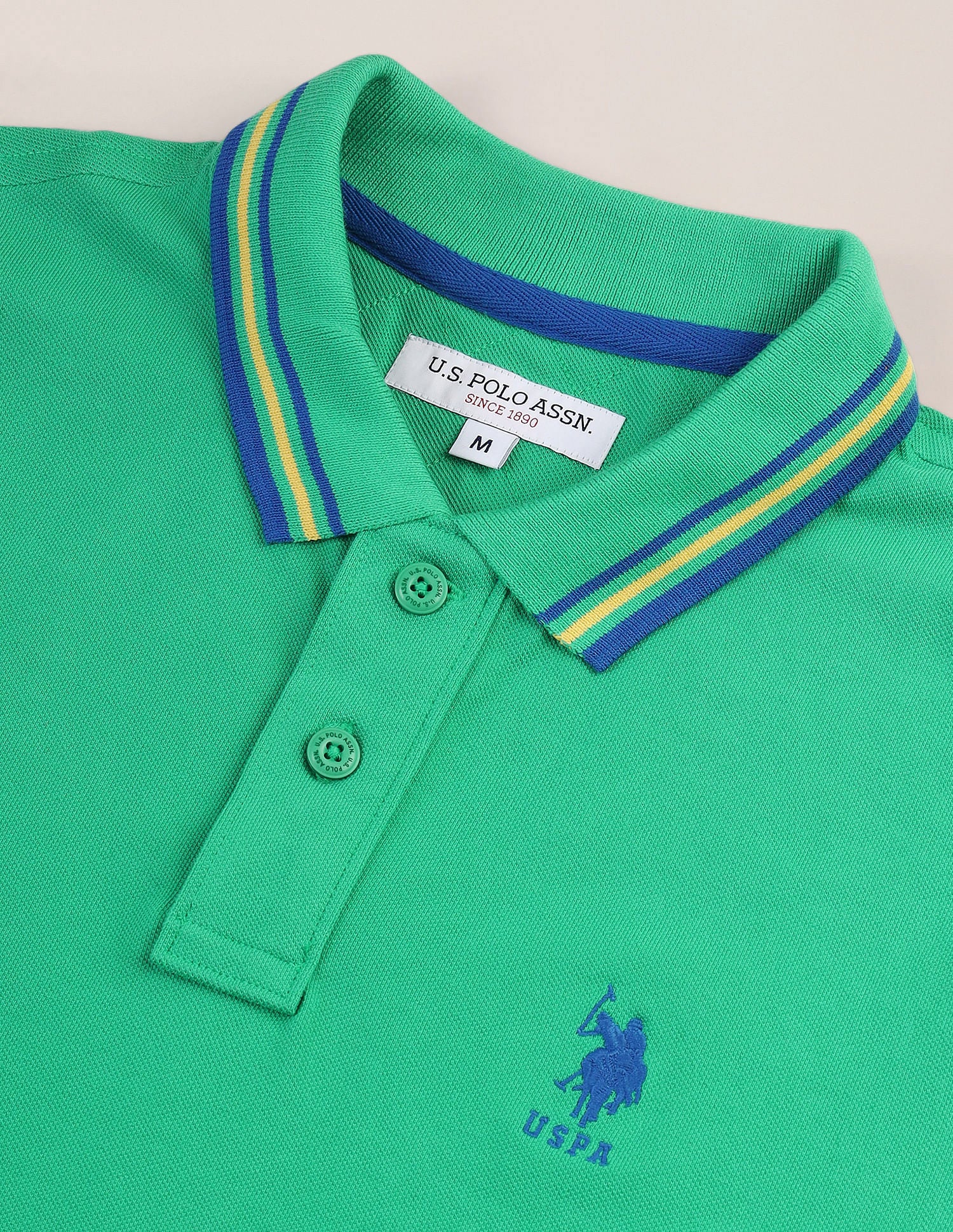 Tipped Collar Slim Polo Shirt - Image 2