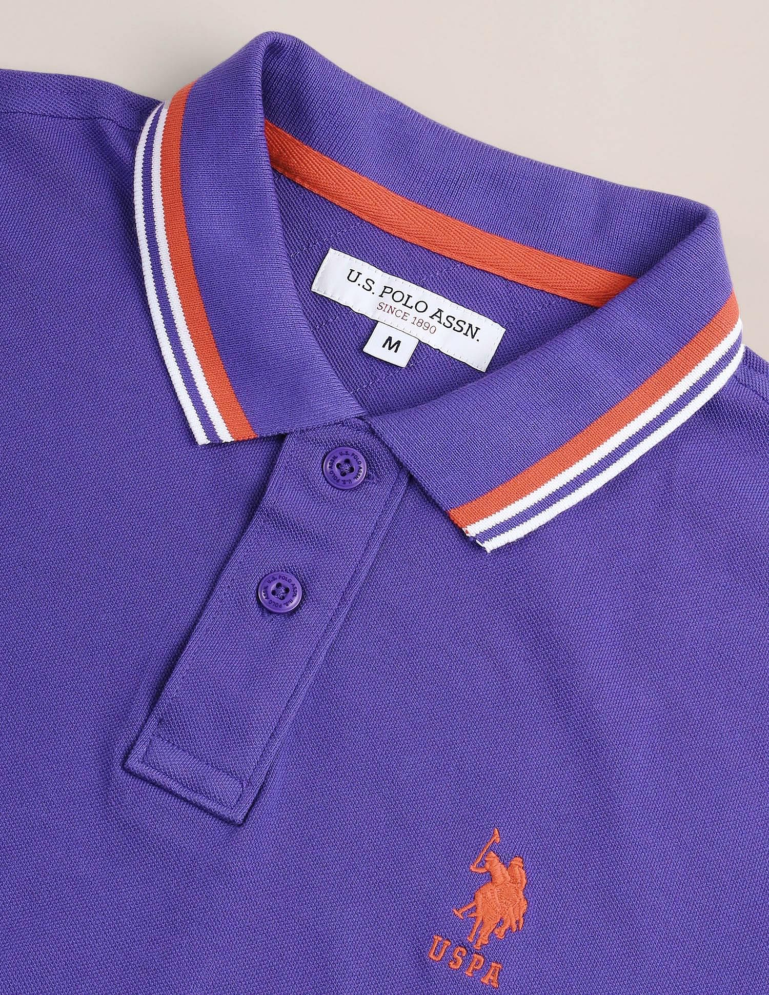 Tipped Collar Slim Polo Shirt - Image 2
