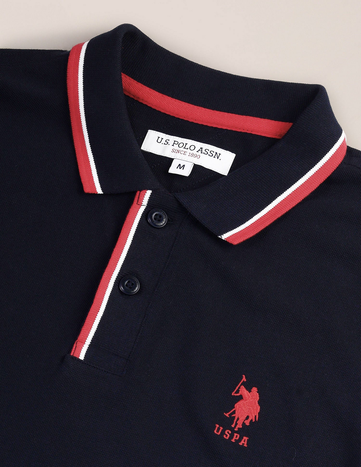 Tipped Collar Slim Polo Shirt - Image 2