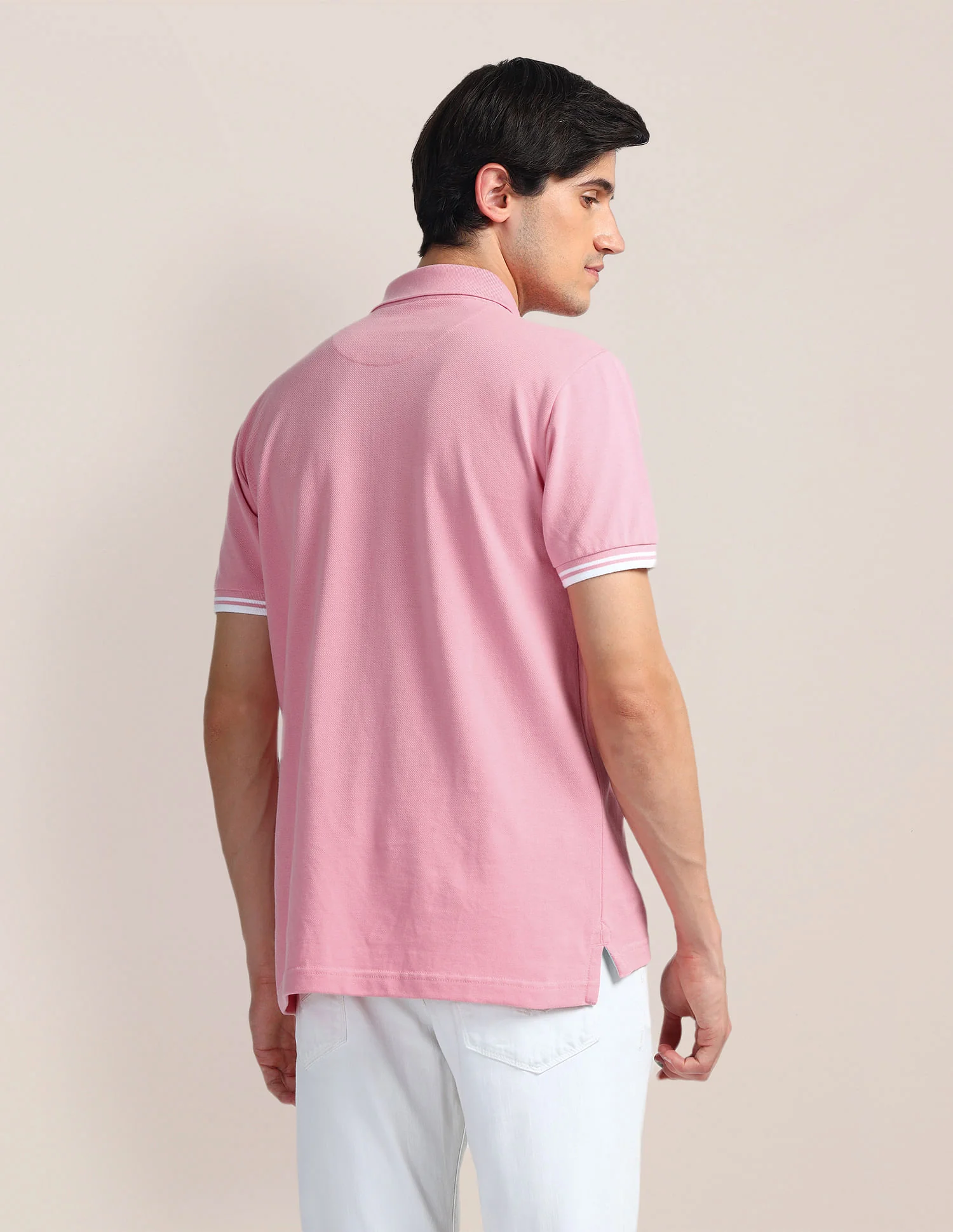 Tipped Placket Slim Polo Shirt - Image 5