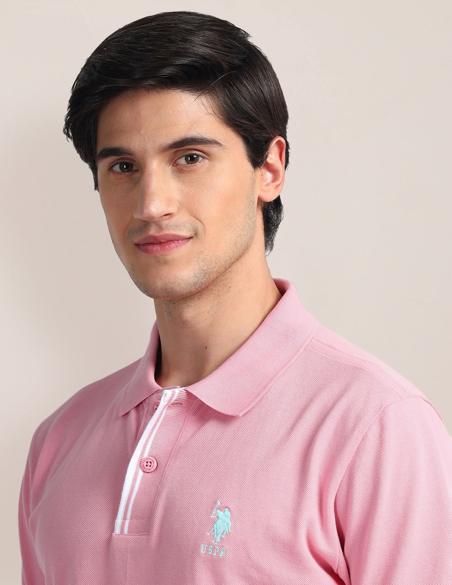 Tipped Placket Slim Polo Shirt - Image 7