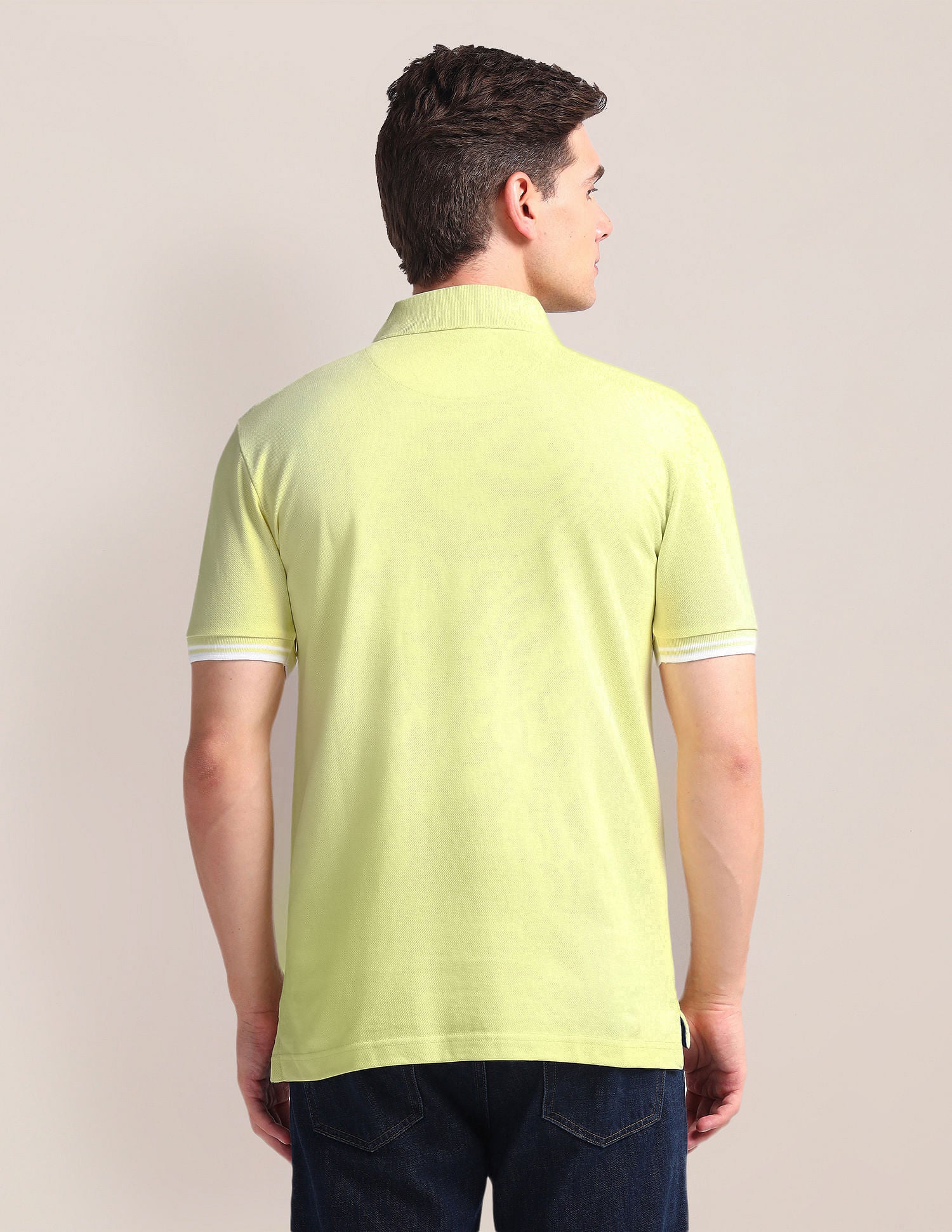Tipped Placket Slim Polo Shirt - Image 5