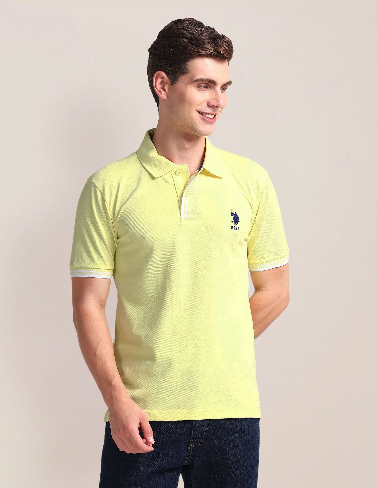 Tipped Placket Slim Polo Shirt - Image 6