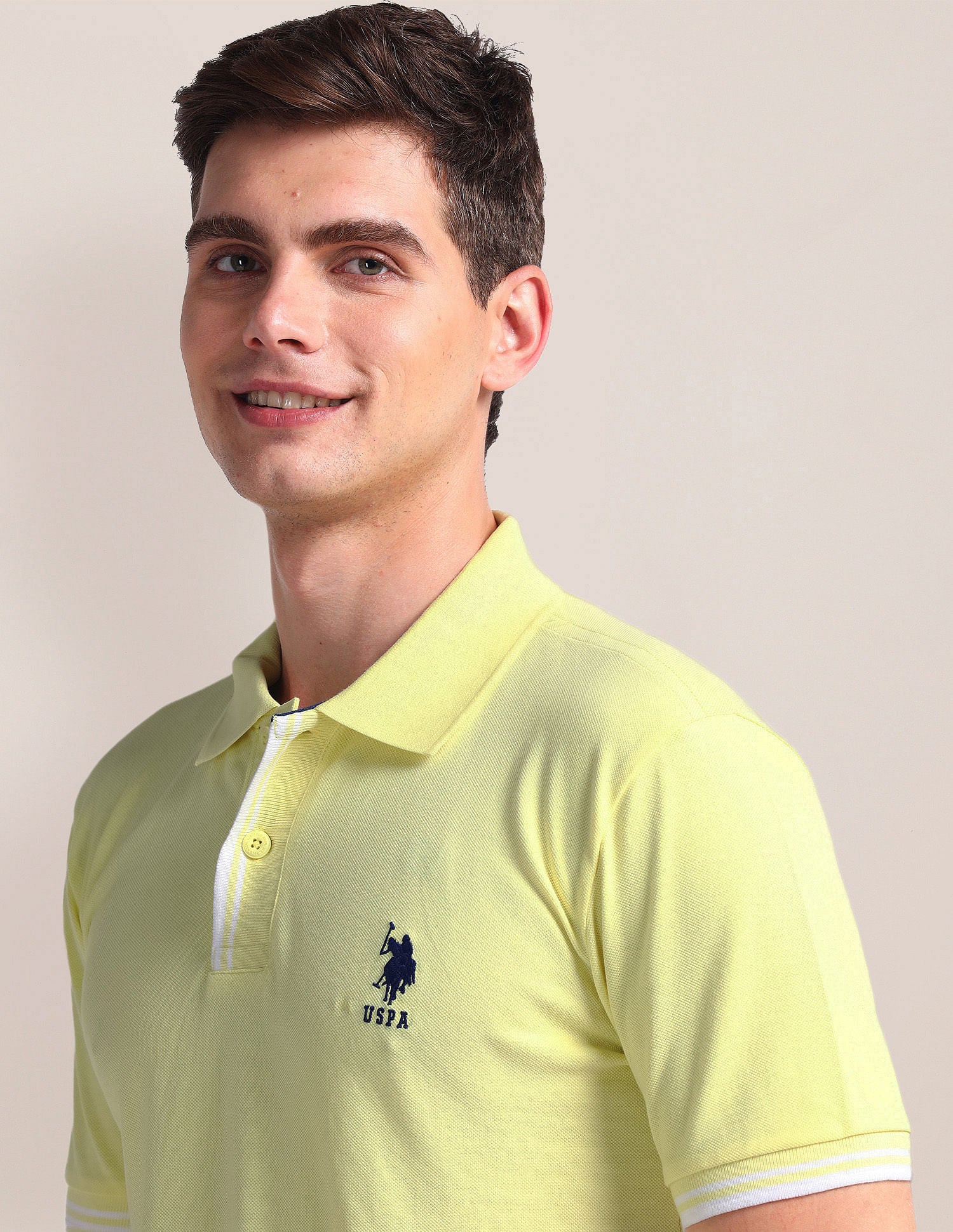 Tipped Placket Slim Polo Shirt - Image 7