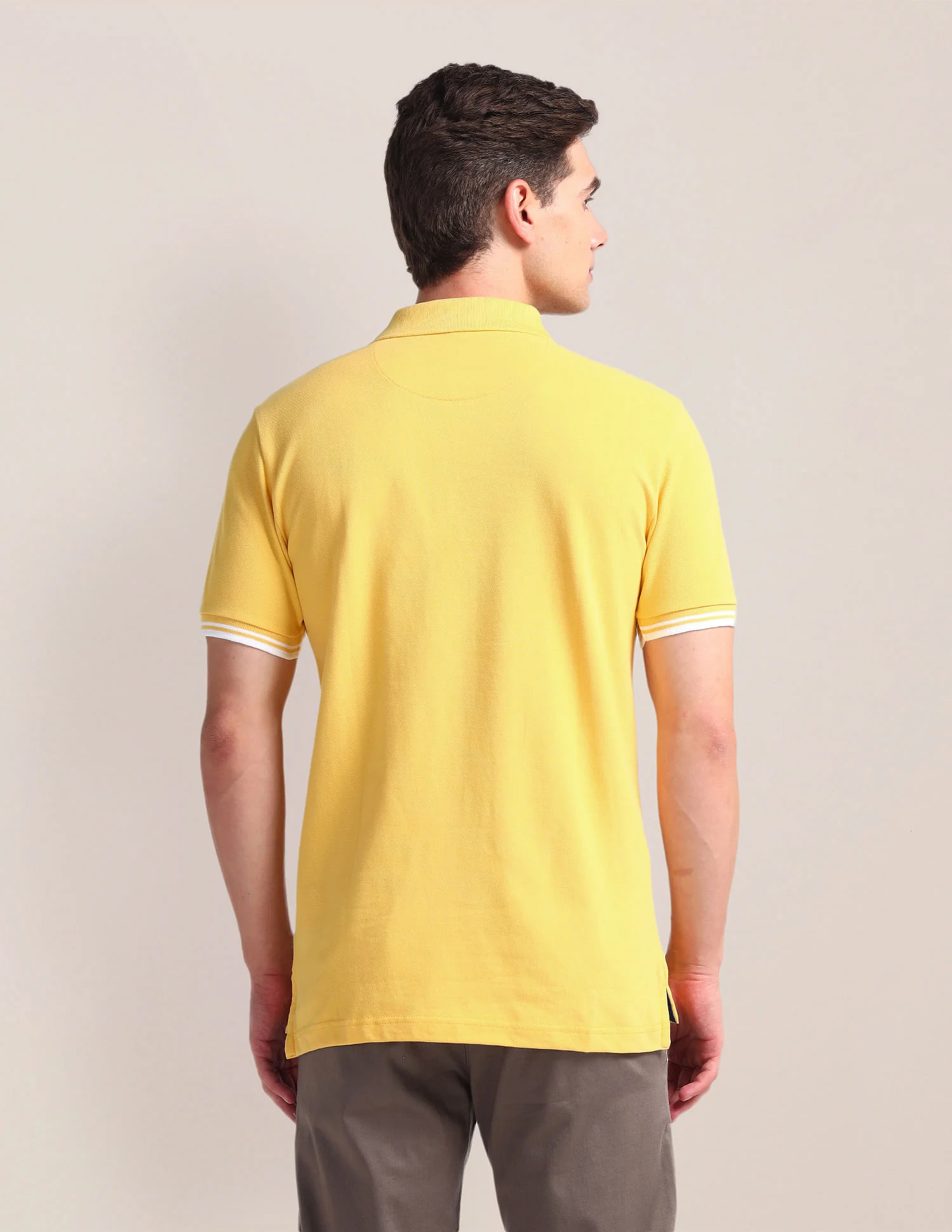 Tipped Placket Slim Polo Shirt - Image 5