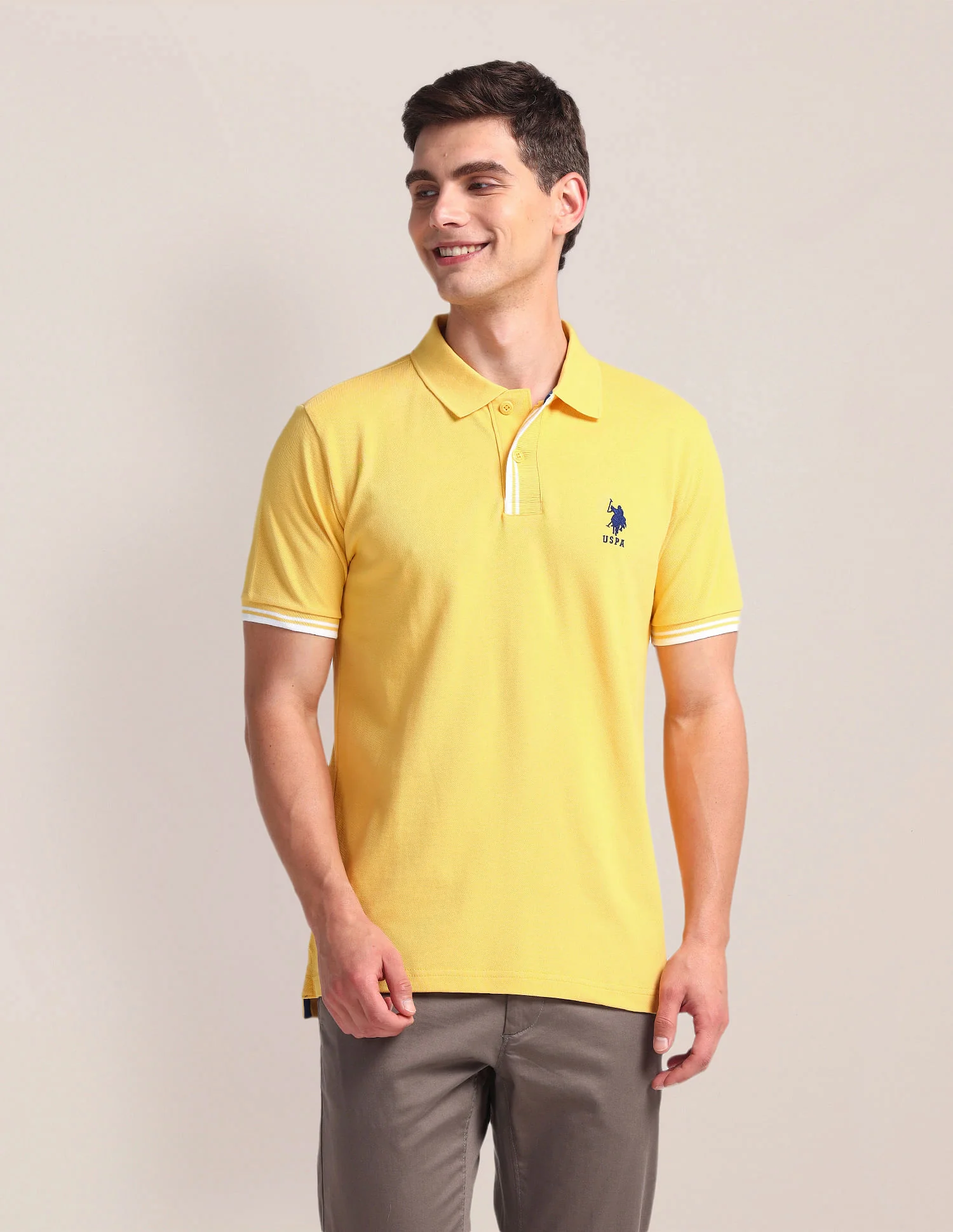 Tipped Placket Slim Polo Shirt - Image 6