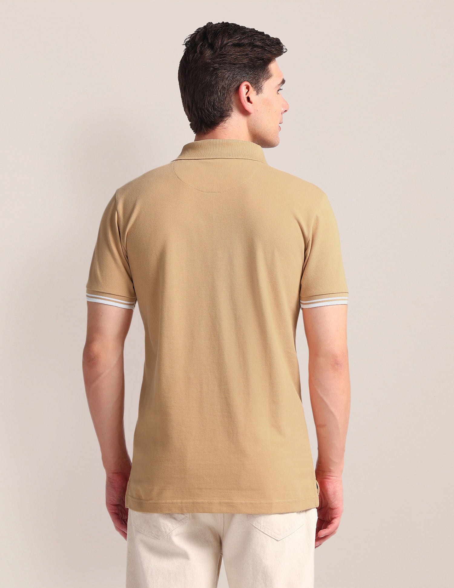 Tipped Placket Slim Polo Shirt - Image 5