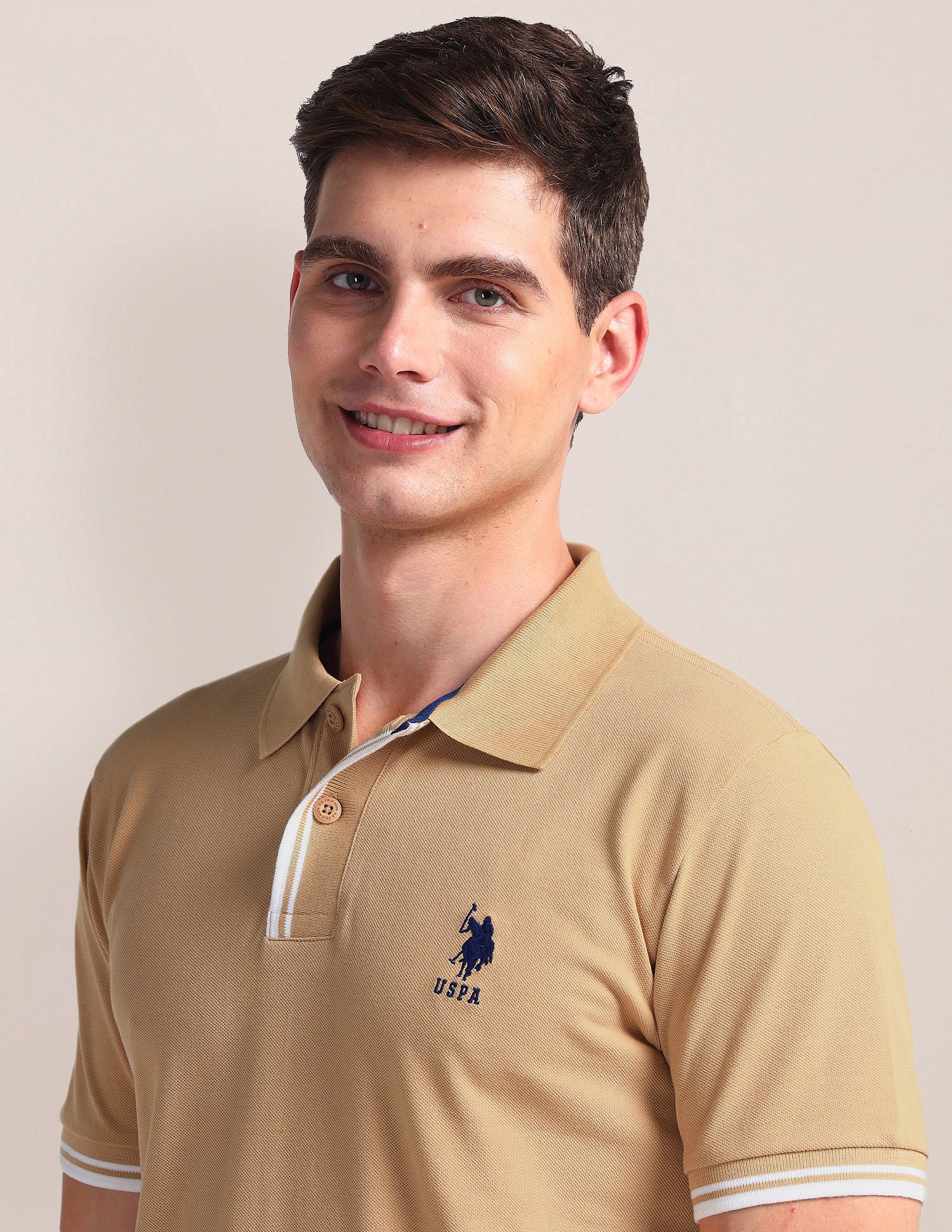 Tipped Placket Slim Polo Shirt - Image 7