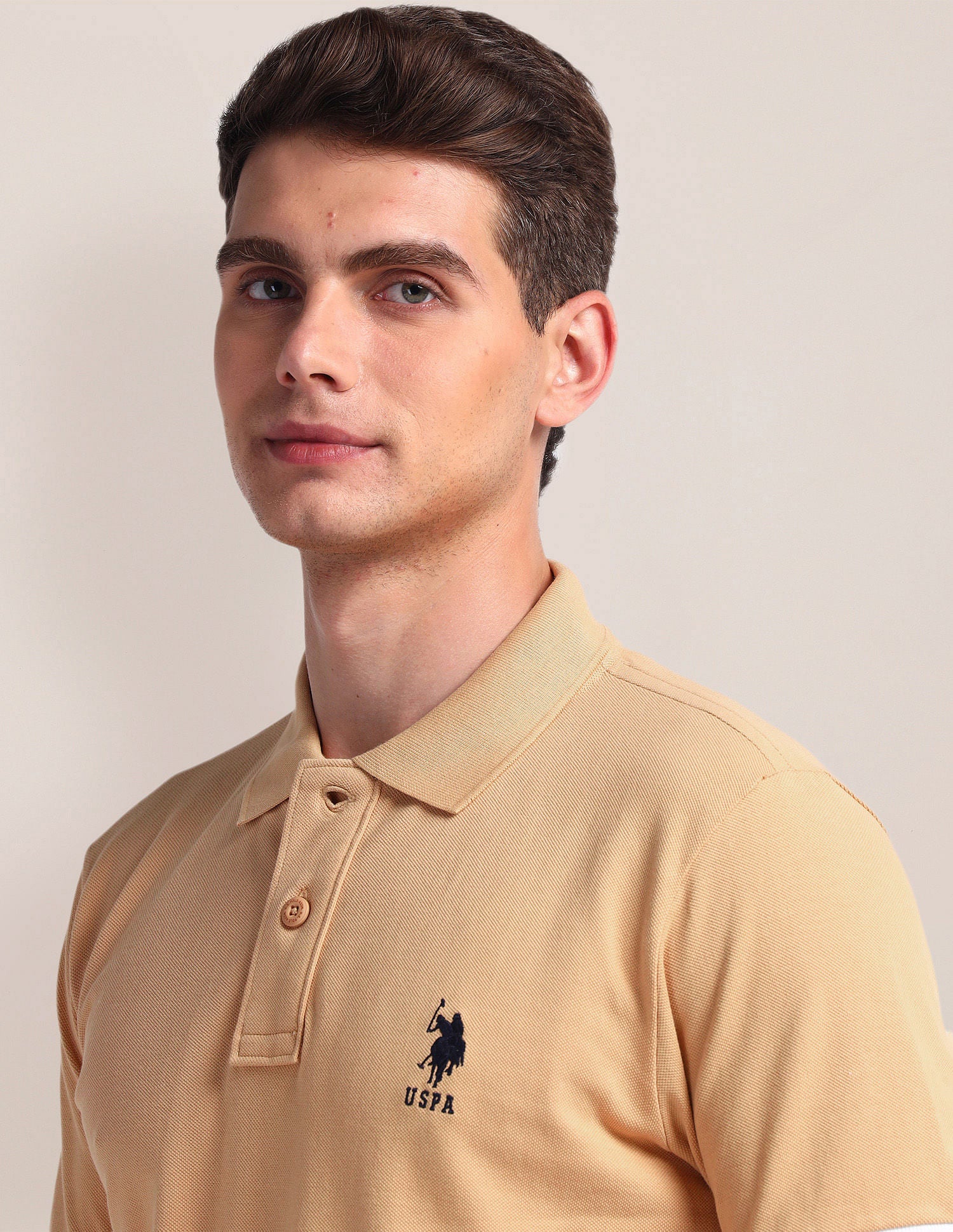 Tipped Sleeve Hem Slim Polo Shirt - Image 7