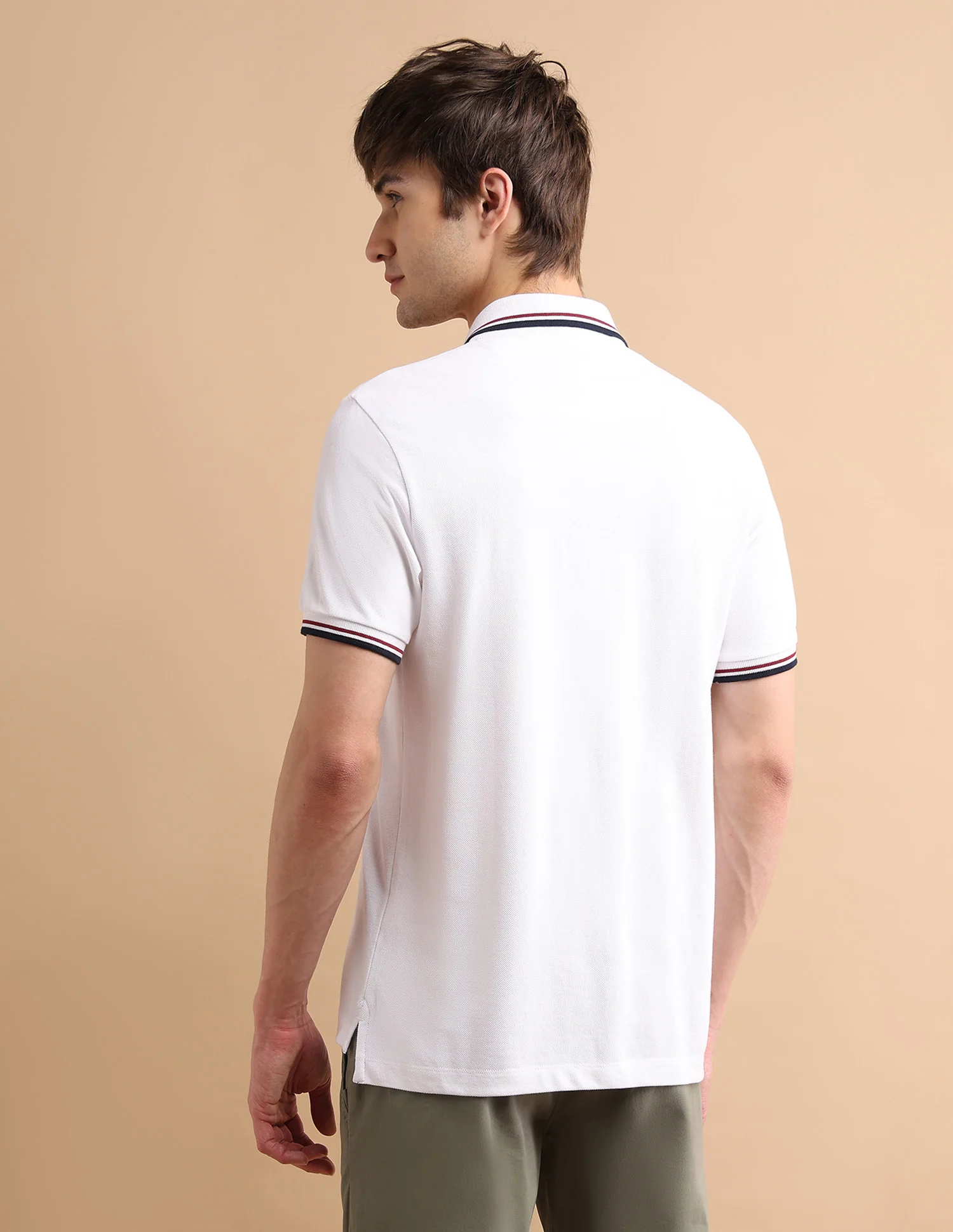 Tipped Zipper Polo Shirt - Image 5