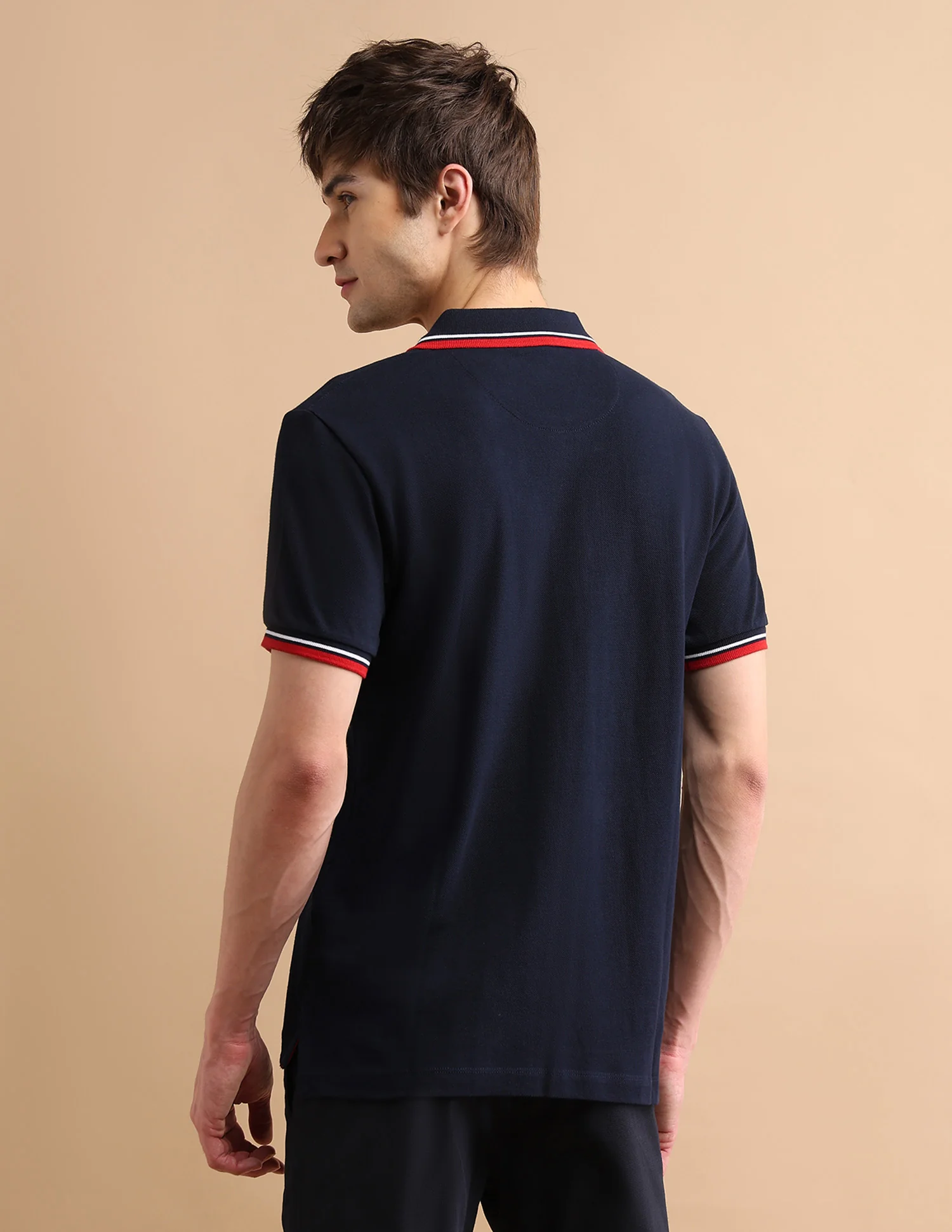 Tipped Zipper Polo Shirt - Image 5