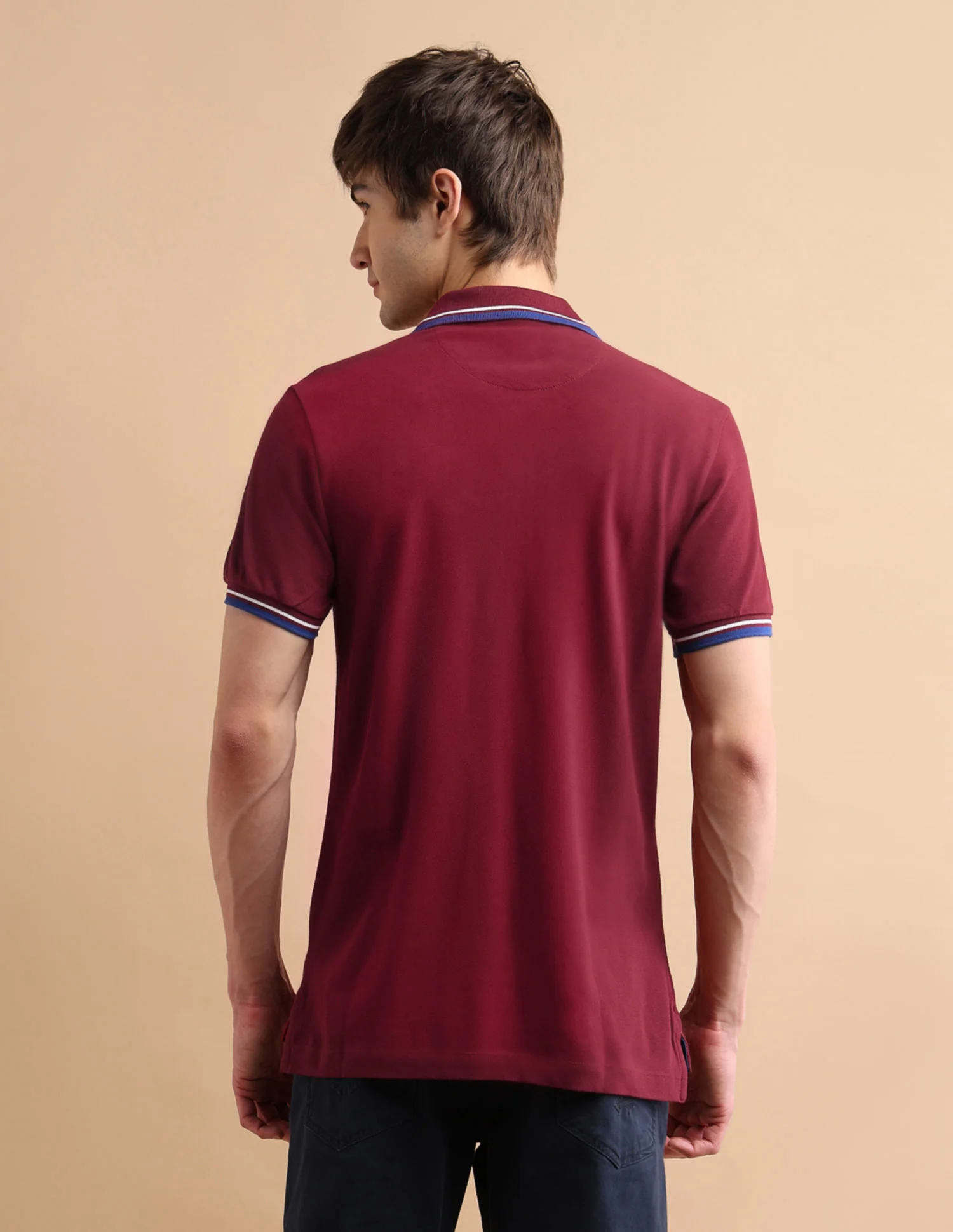 Tipped Zipper Polo Shirt - Image 5