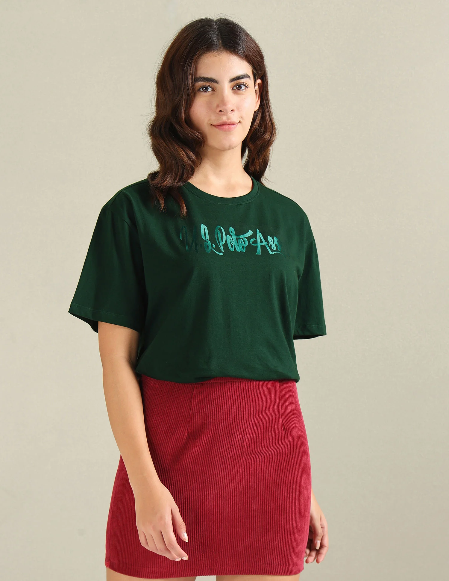 Tonal Logo Cotton Boyfriend T-Shirt - Image 6