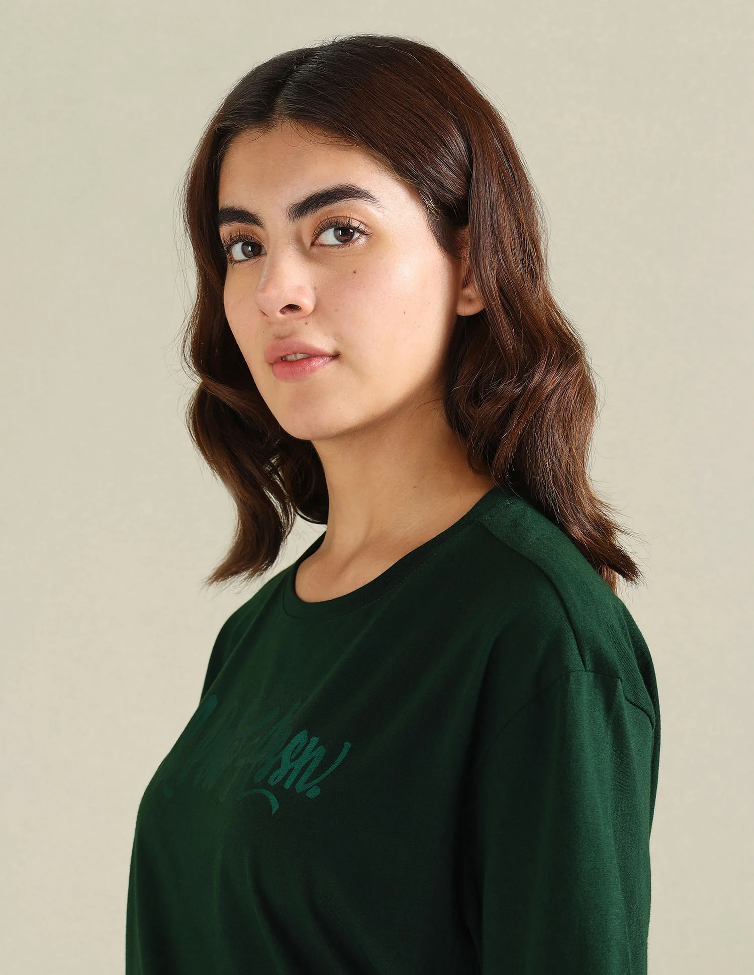 Tonal Logo Cotton Boyfriend T-Shirt - Image 7