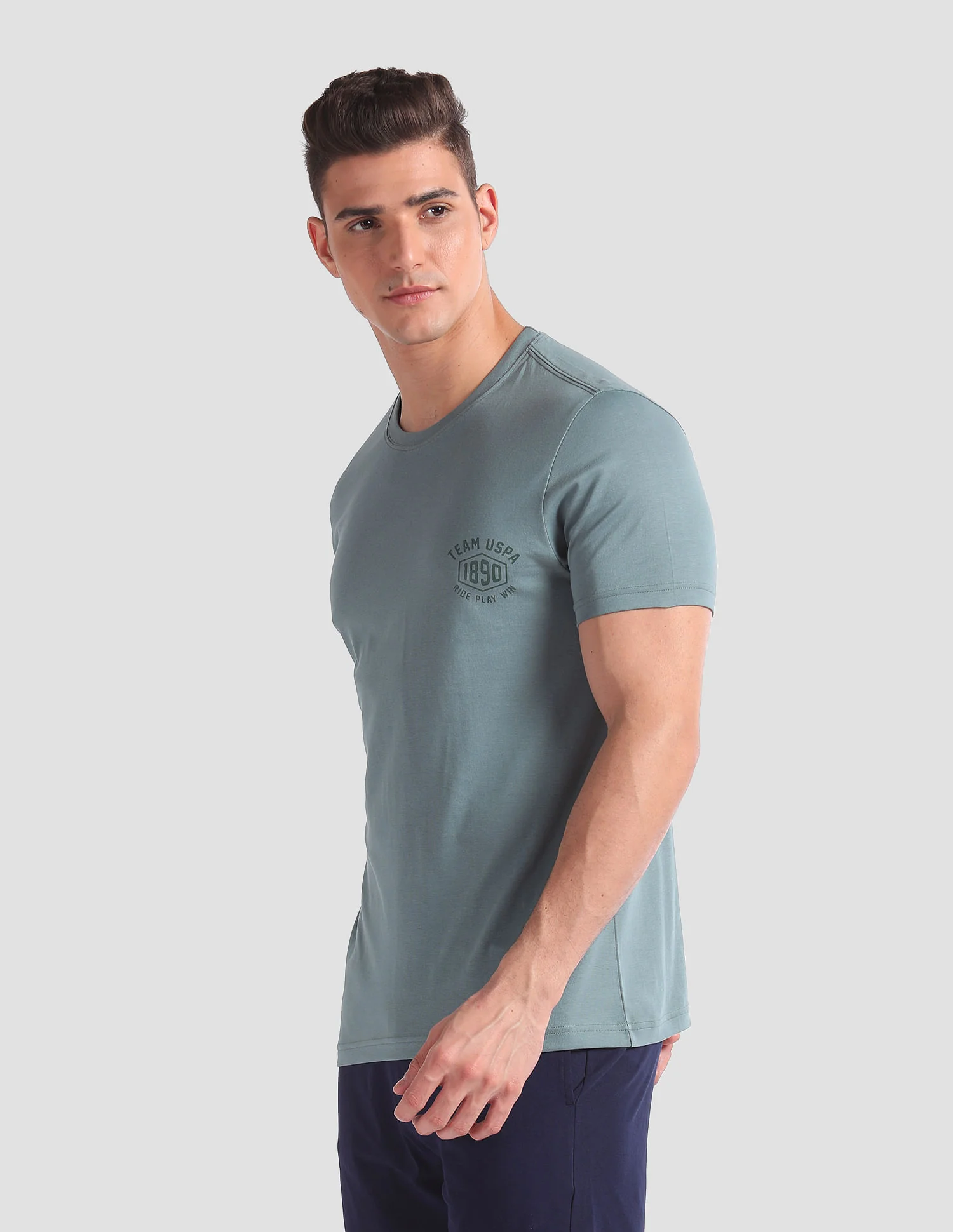 Tonal Logo Cotton IYAL Lounge T-Shirt - Pack Of 2 - Image 4
