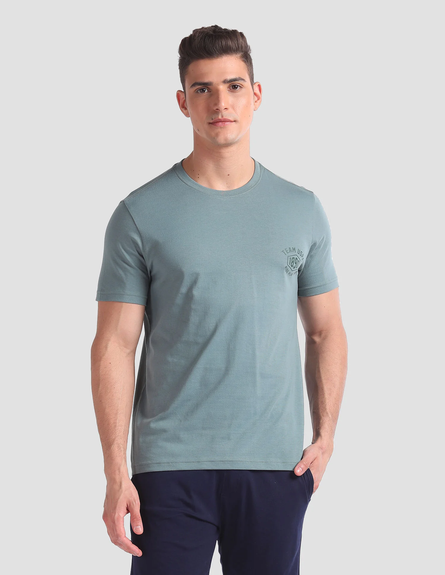 Tonal Logo Cotton IYAL Lounge T-Shirt - Pack Of 2 - Image 6