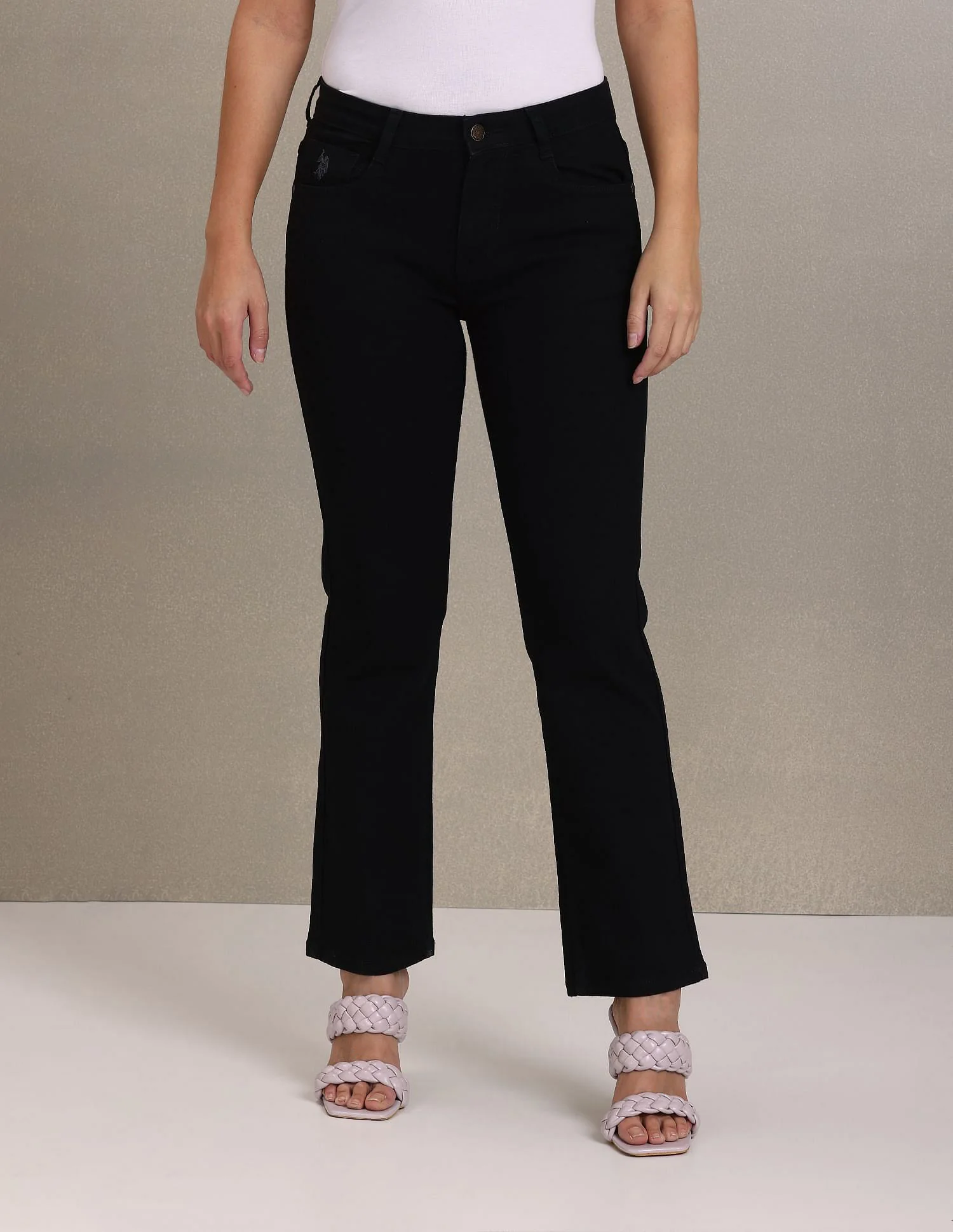 Twill Weave Straight Fit Jeans - Image 6