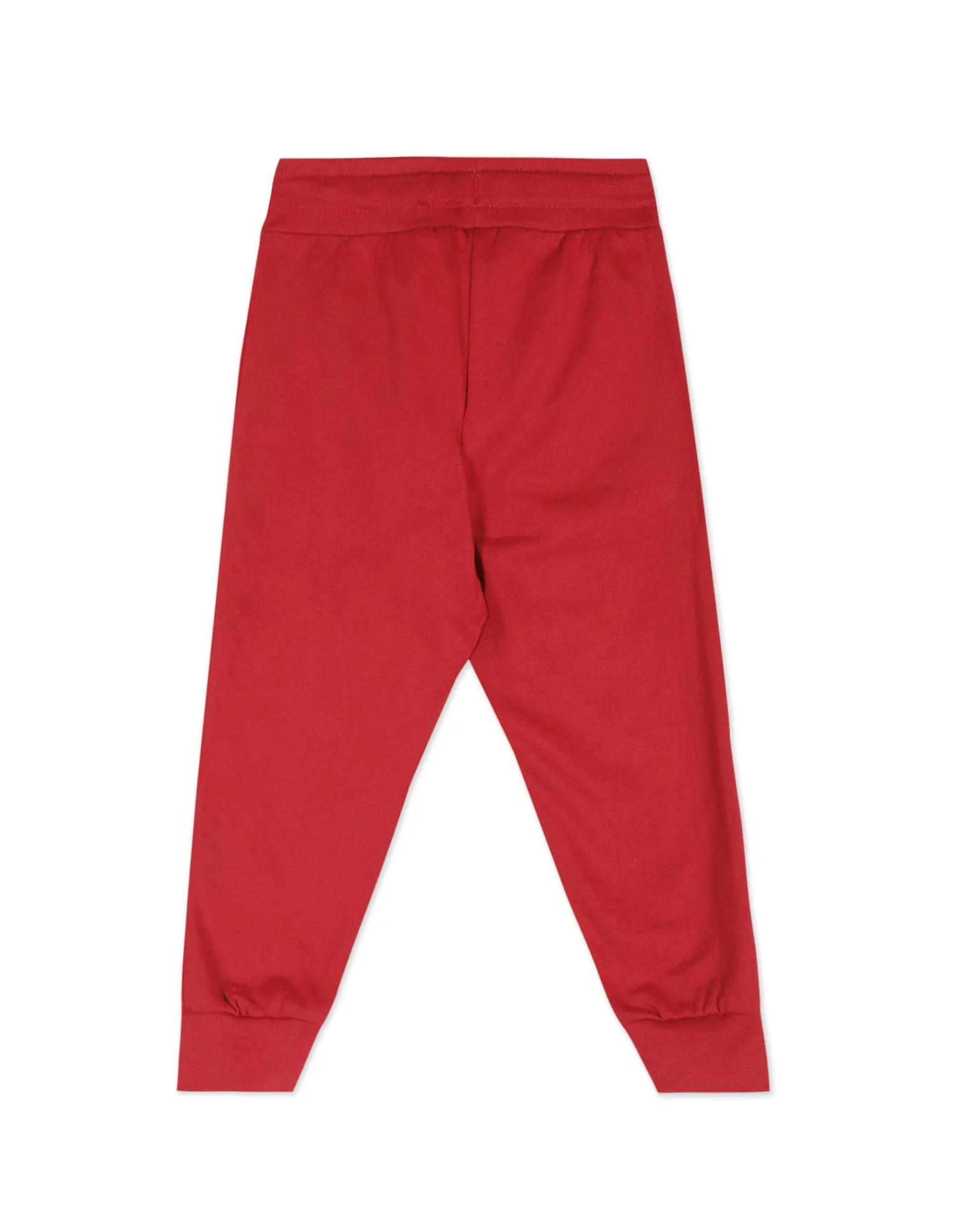 Typographic Print Cotton Joggers - Image 2