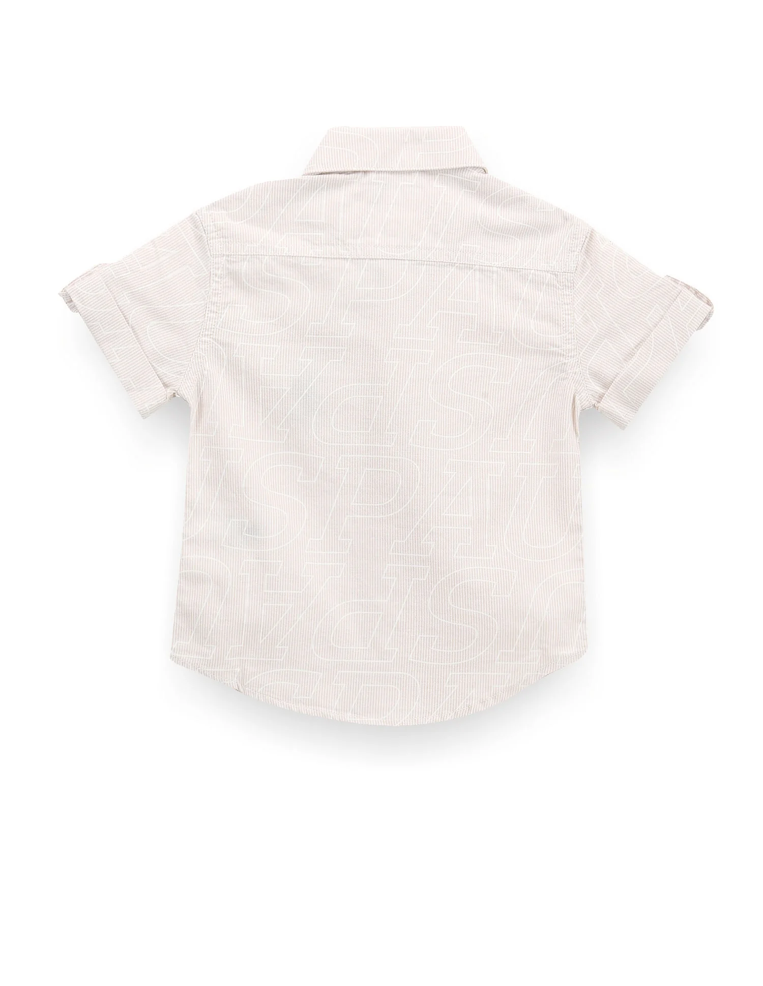 Typographic Print Cotton Shirt - Image 2