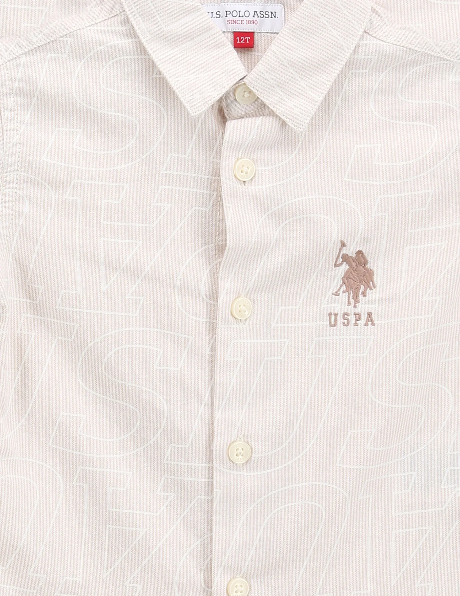 Typographic Print Cotton Shirt - Image 3