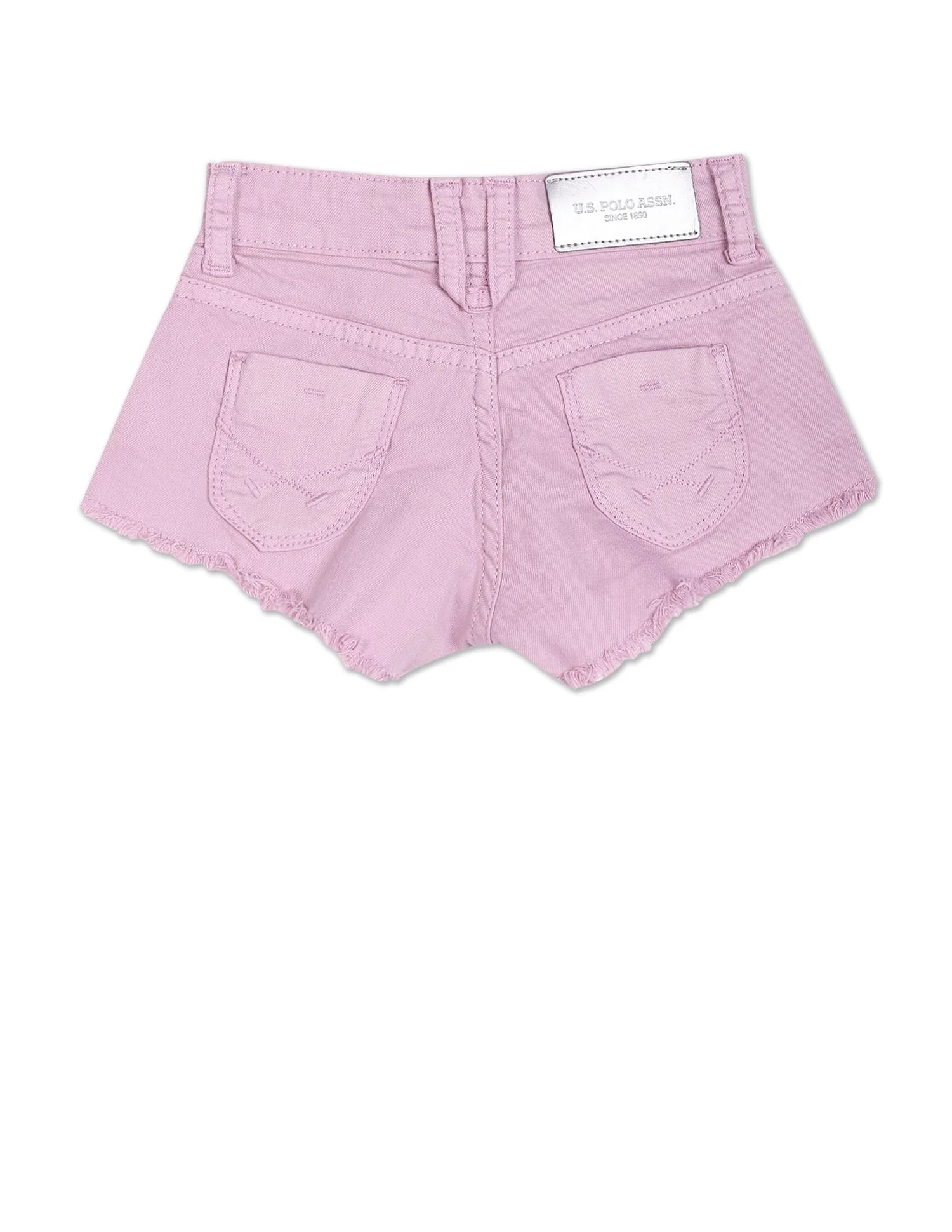 Unfinished Hem Dyed Shorts - Image 2