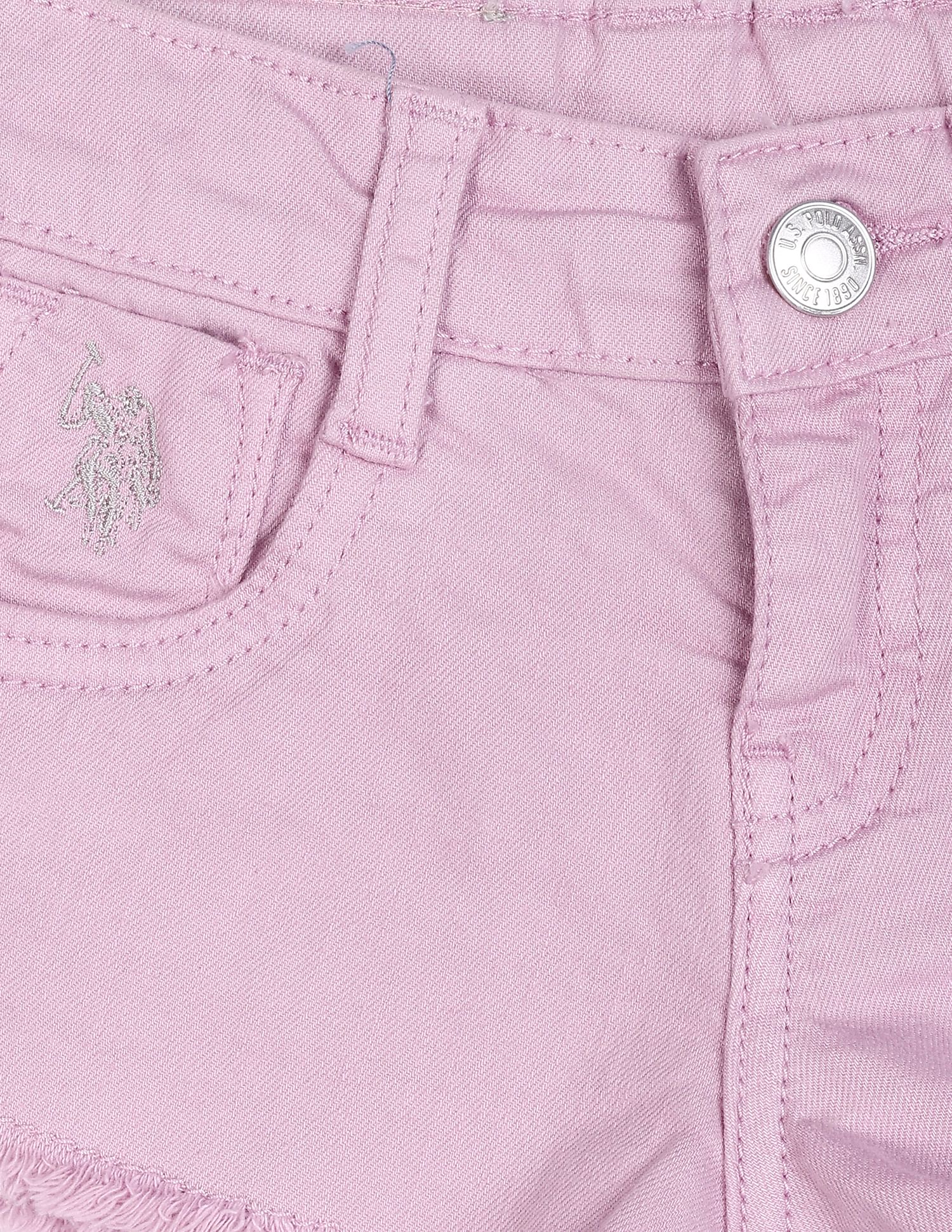 Unfinished Hem Dyed Shorts - Image 3